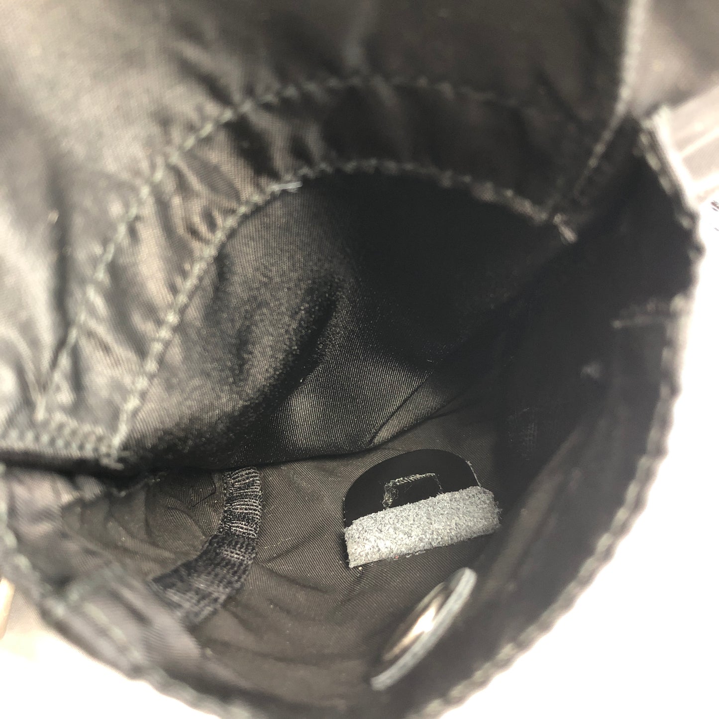 PRADA Triangle Logo Nylon Backpack Black Vintage e87423