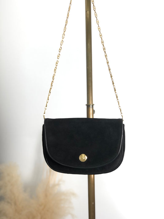 CELINE Triomphe 鏈條單肩包 黑色 復古 wr8cw3