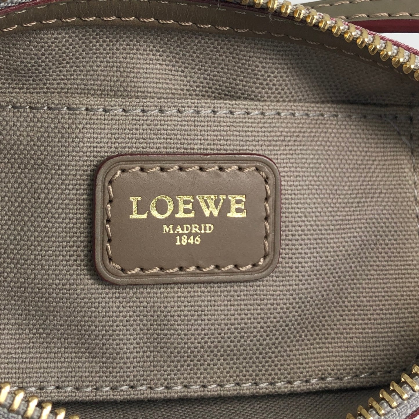 LOEWE Anagram Padlock Small Handbag Gray Vintage npexnd