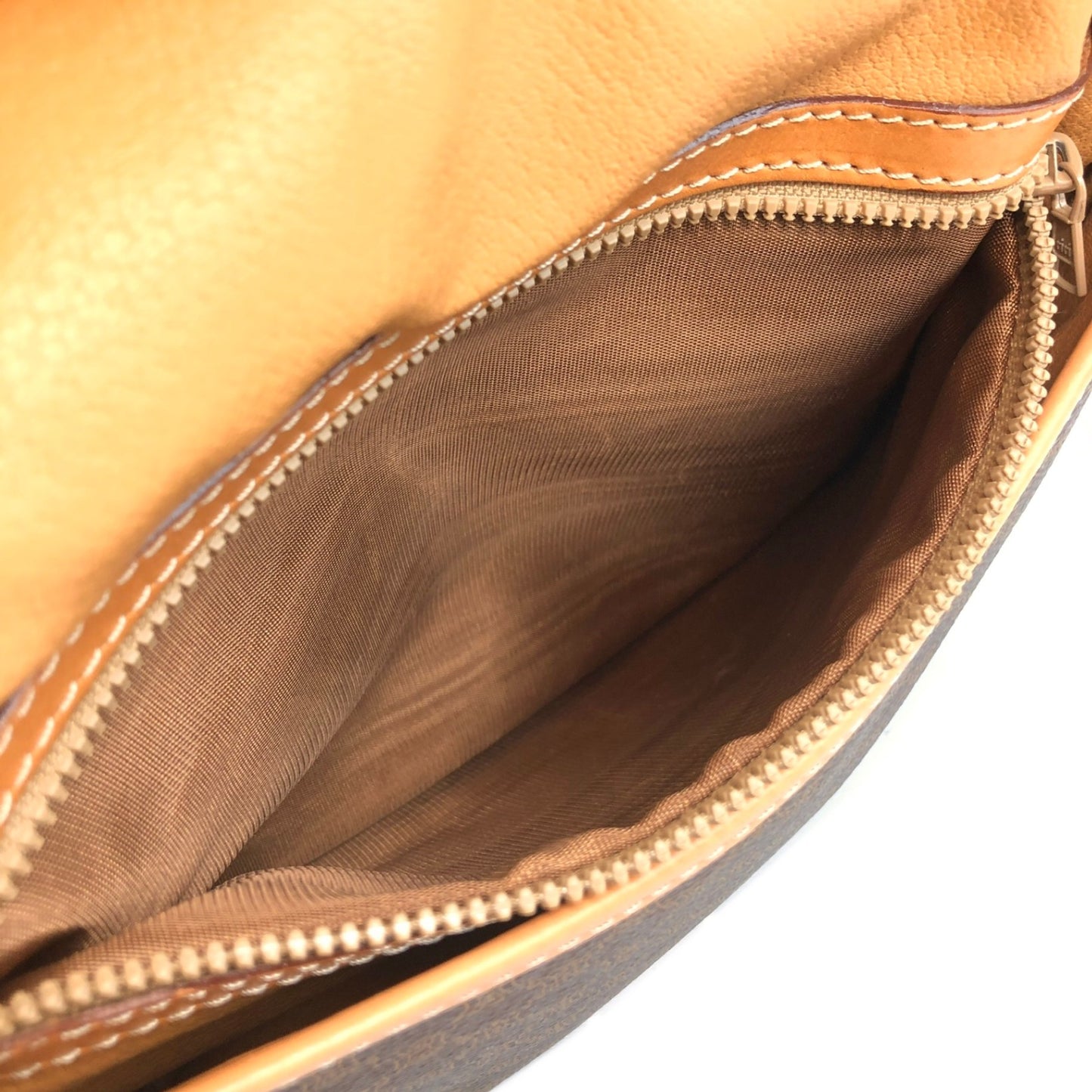 CELINE Macadam Shoulder bag Brown Vintage smihn4