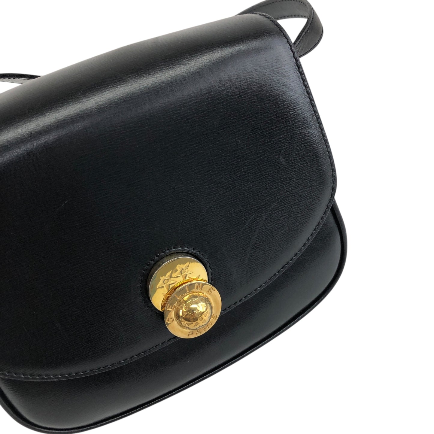 CELINE Starball Shoulder bag Black Vintage 7skrtb