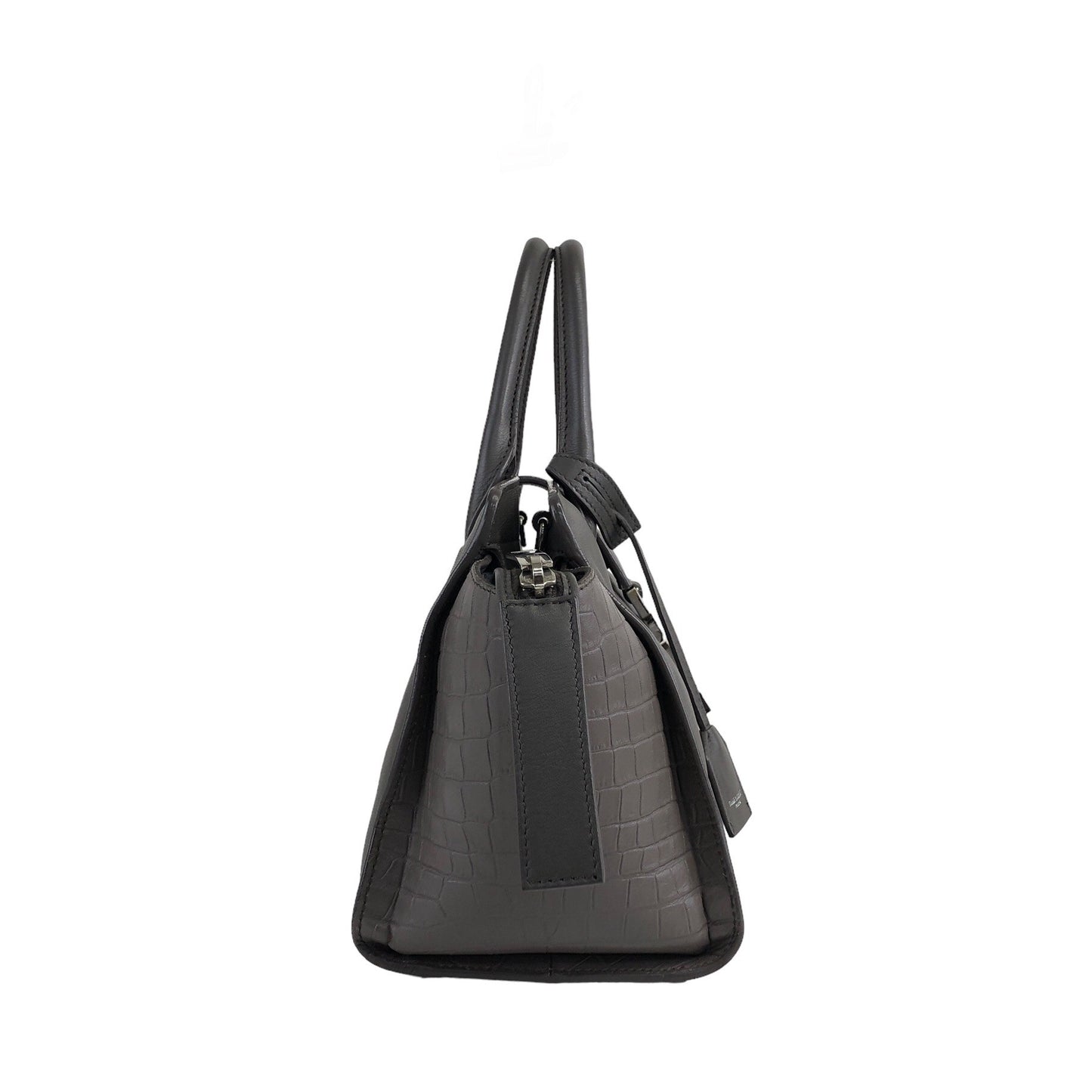 Saint Laurent Two-way Handbag Shoulder bag Gray Vintage amj5ej