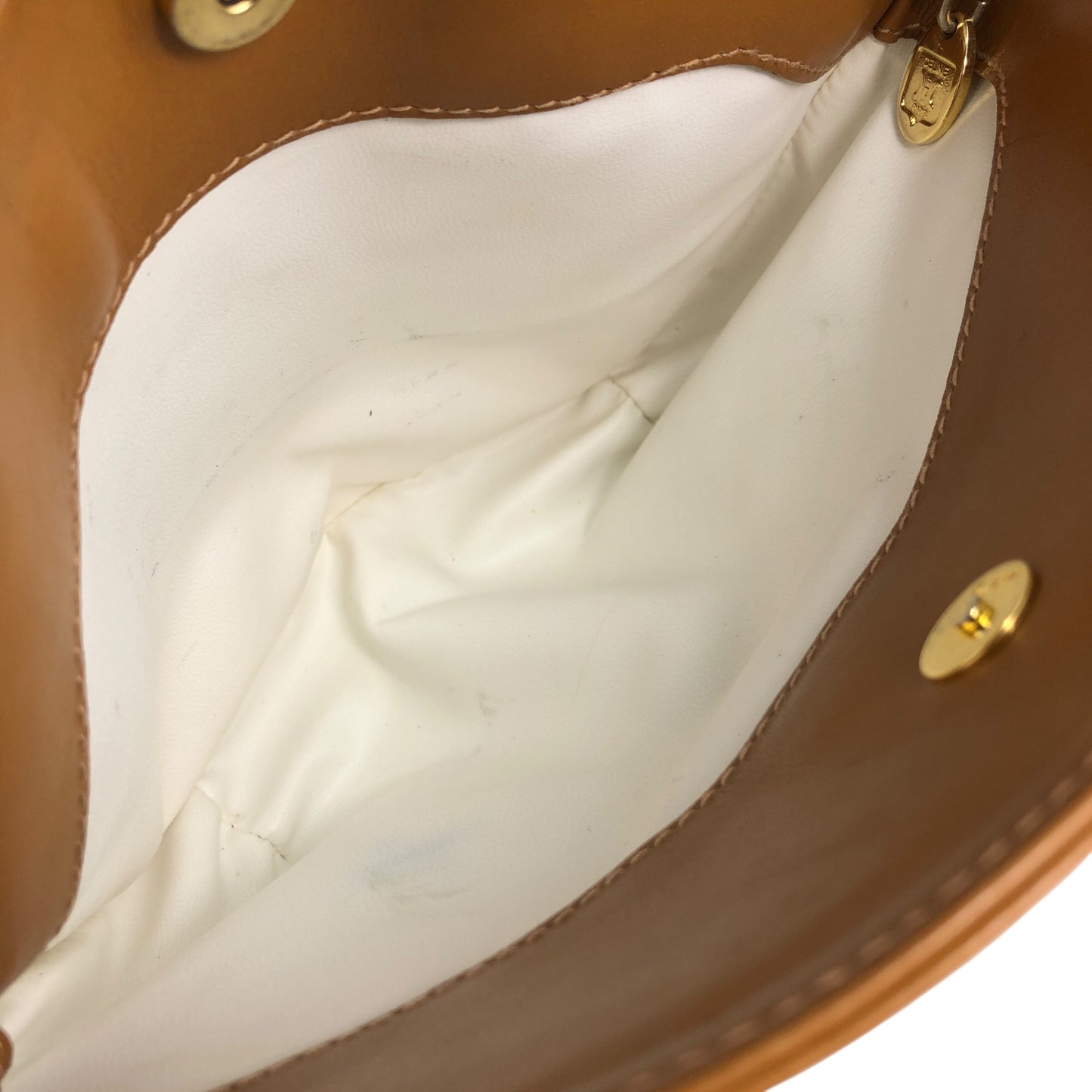 CELINE Macadam Blason Shoulder bag White Vintage y88uii