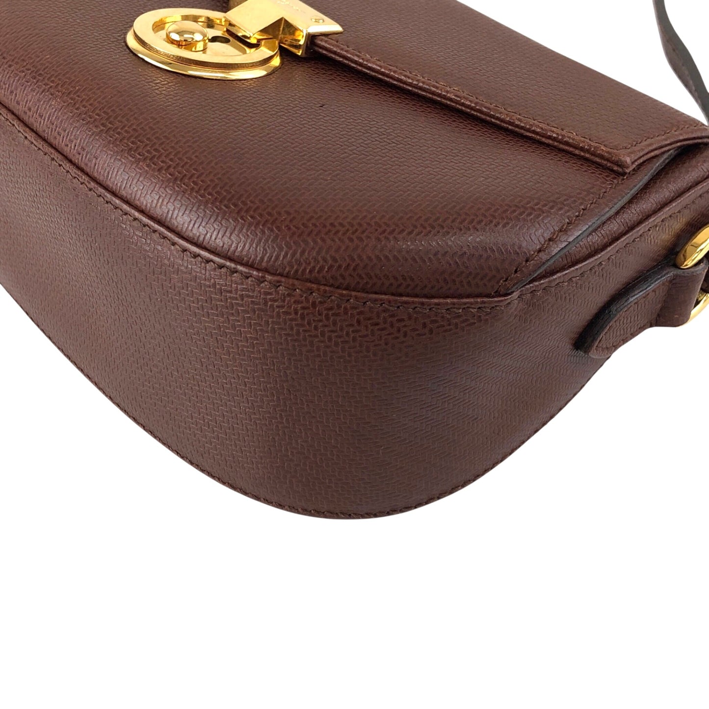 Salvatore Ferragamo Lock Shoulder bag Bordeaux Vintage 6kbanu