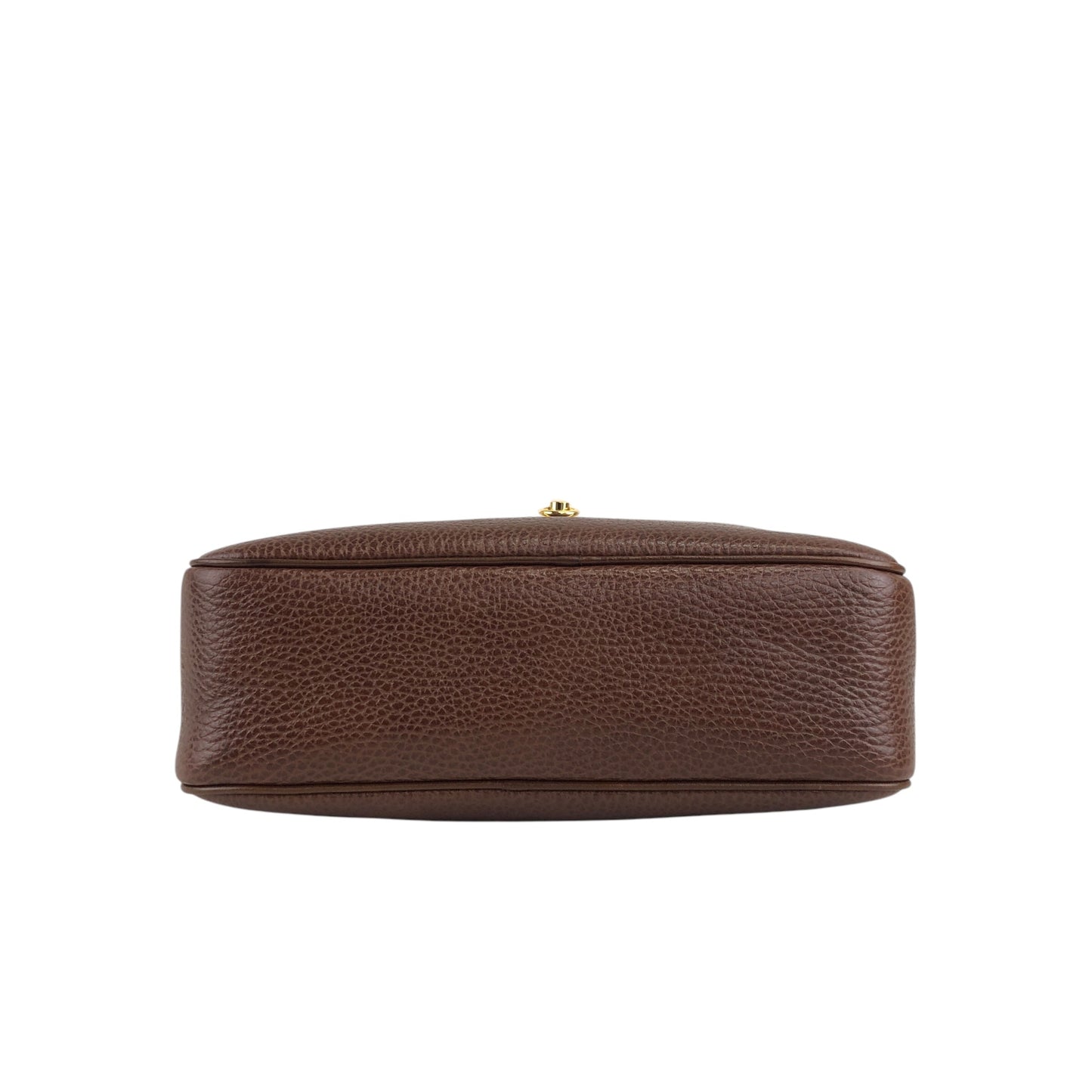 CELINE Gancini Shoulder bag Brown Vintage xdbhnp
