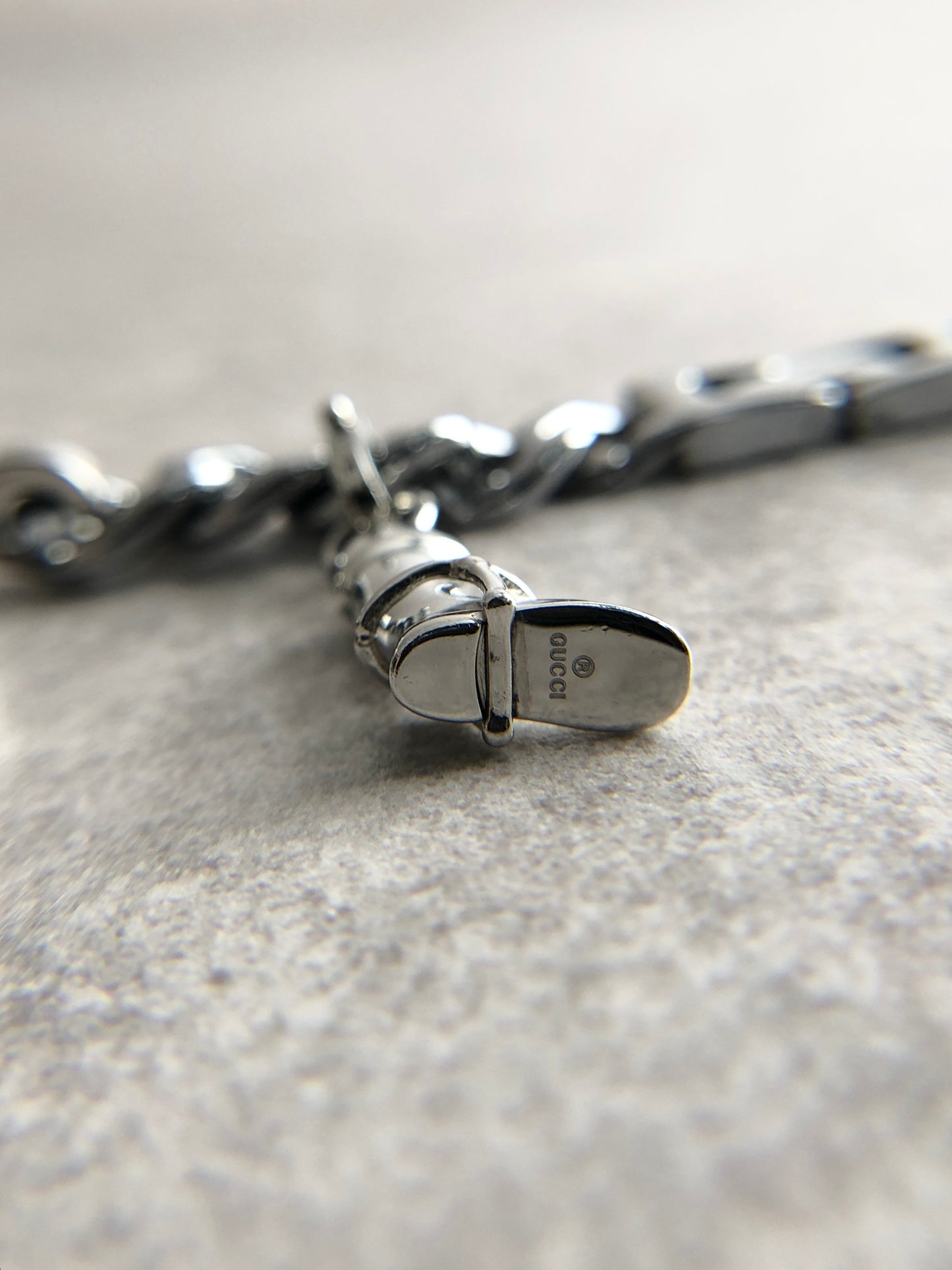 GUCCI Bracelet Watch Silver YA107 Vintage cku7id