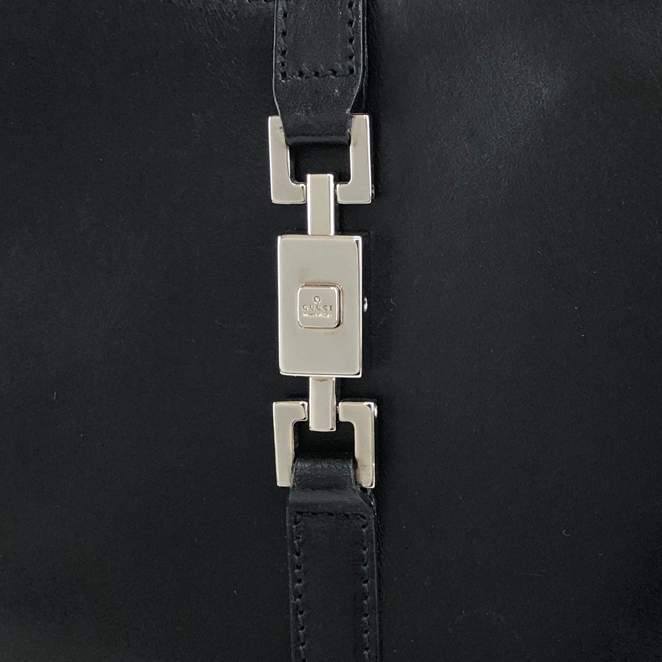 GUCCI Jackie Two-way Handbag Shoulder bag Black Vintage 4e6ara