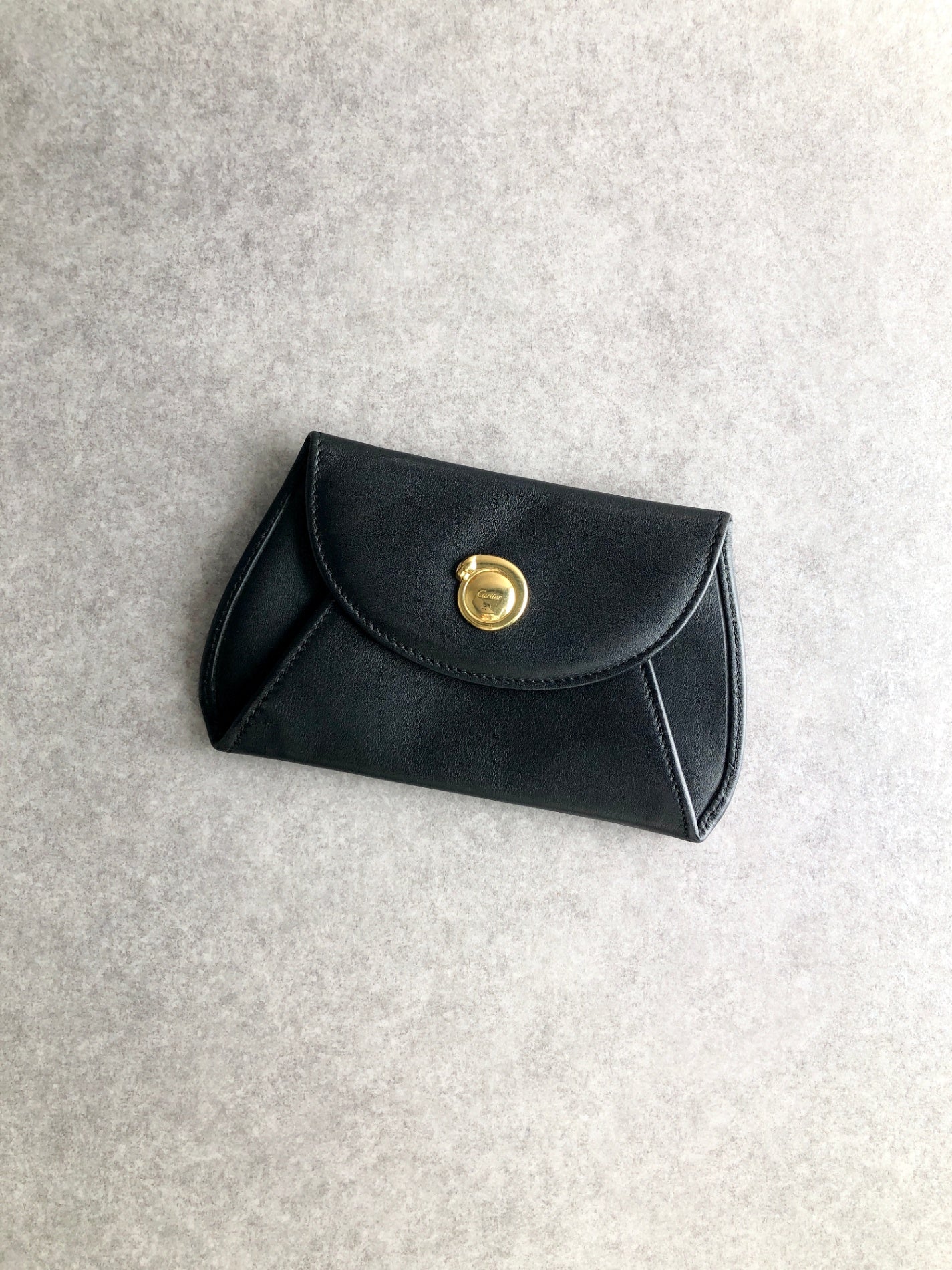 Cartier Coin Purse Black Vintage xy7ex8