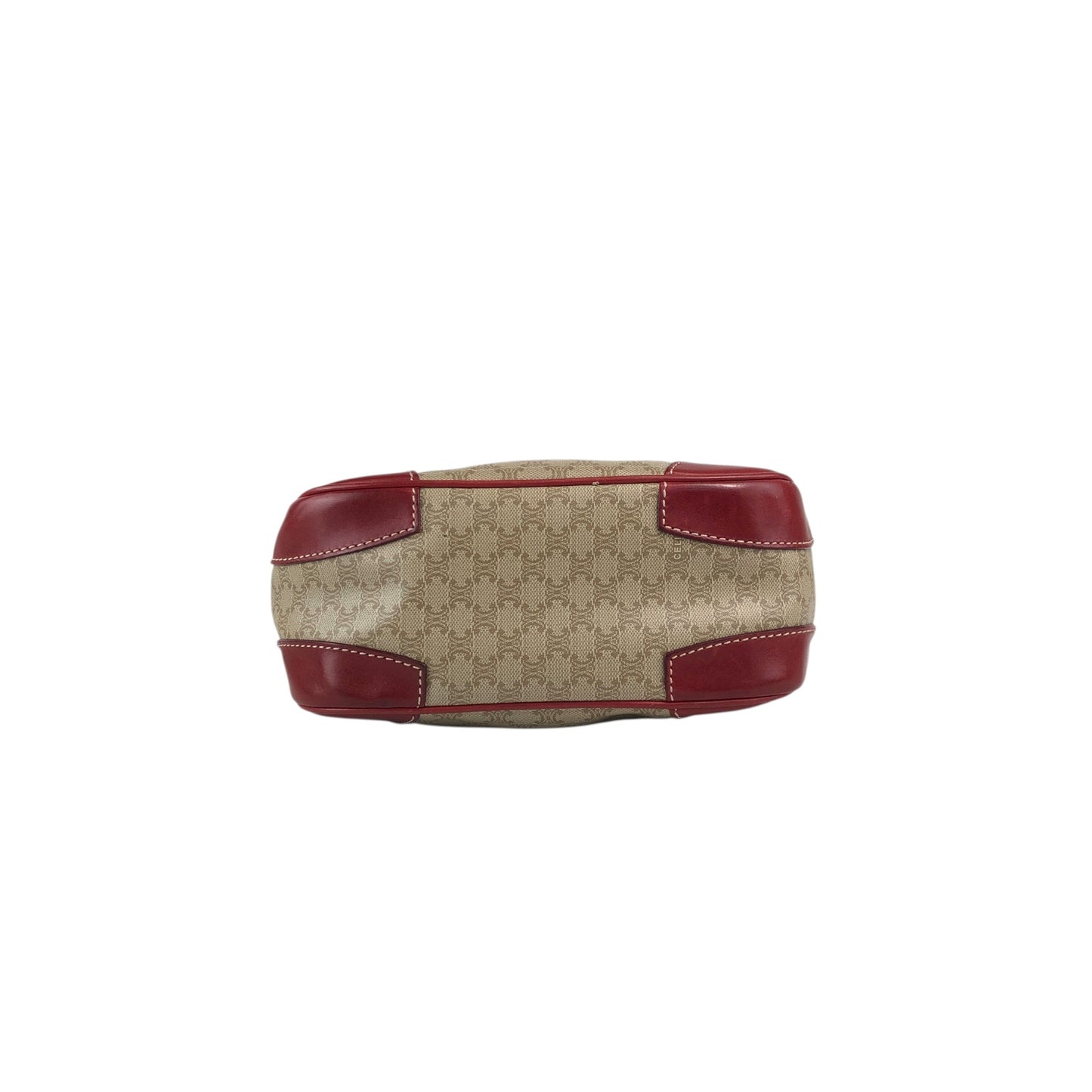 CELINE Macadam Shoulder bag Beige Vintage ebftjm