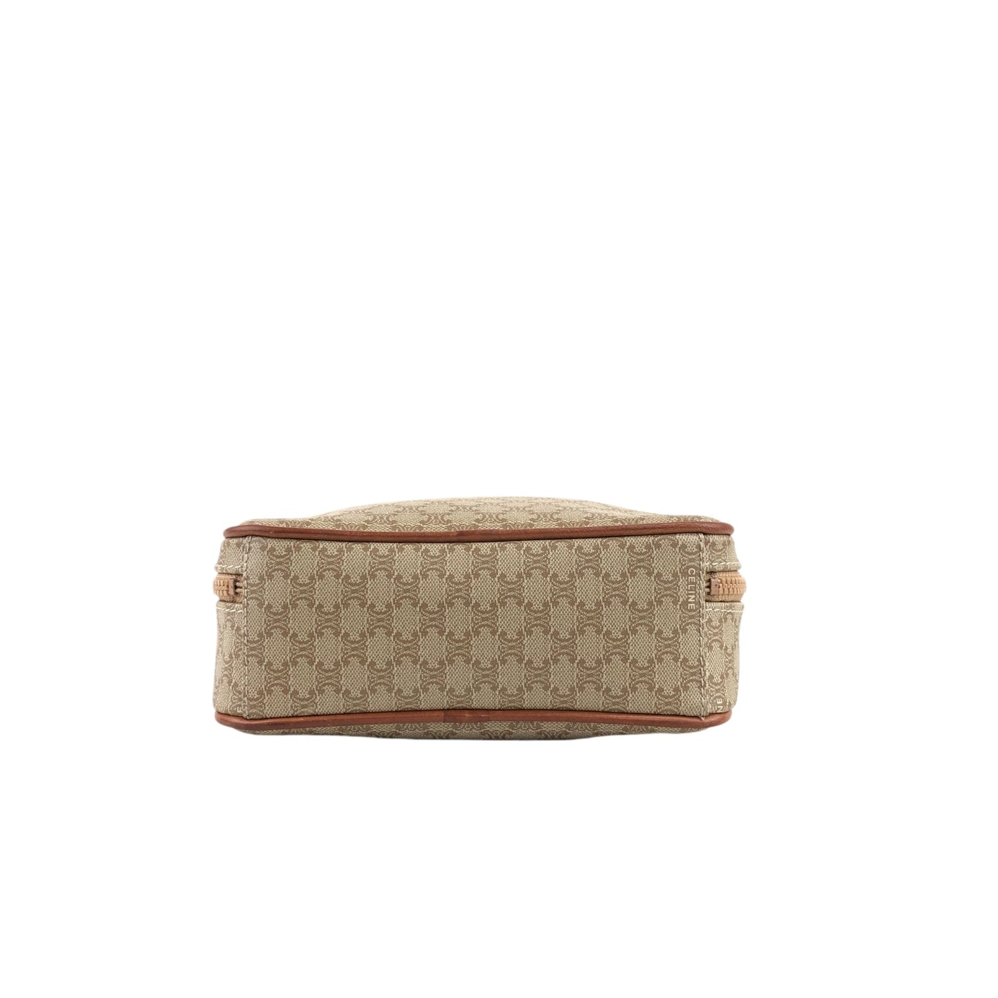 CELINE Macadam Shoulder bag Beige Vintage w86afa