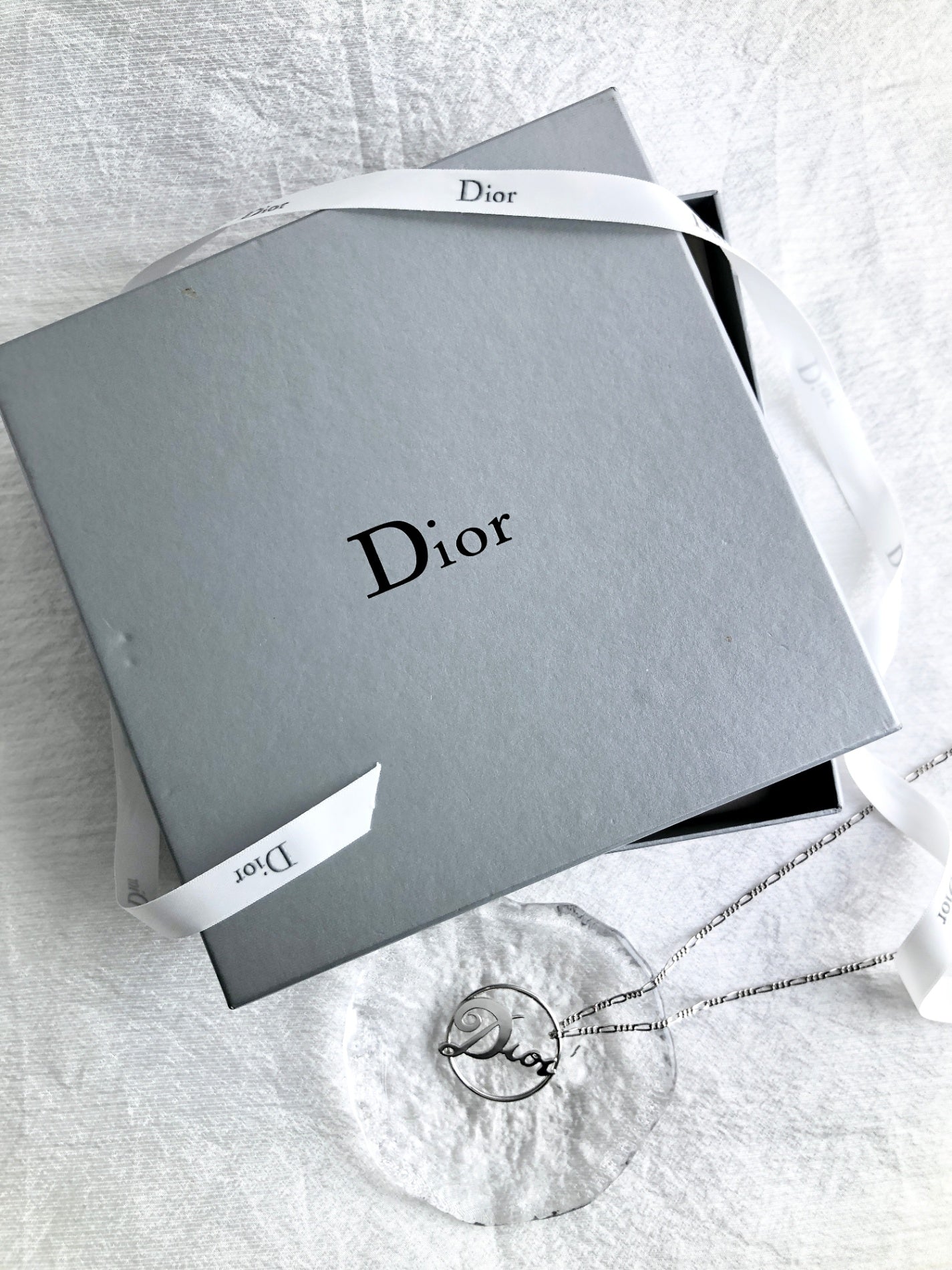 Christian Dior 標誌項鍊 銀色 復古 rnuzjv
