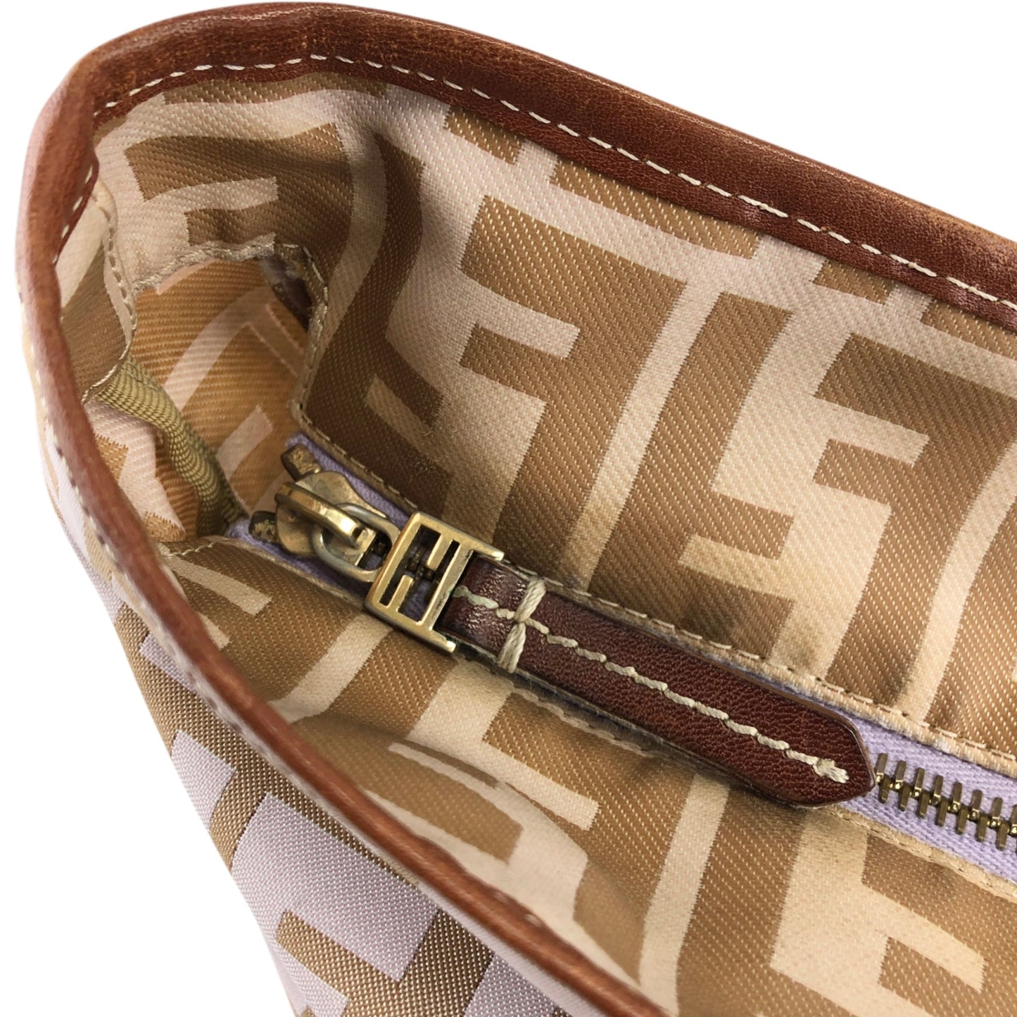 FENDI Zucca Totebag Beige Vintage knpjzs