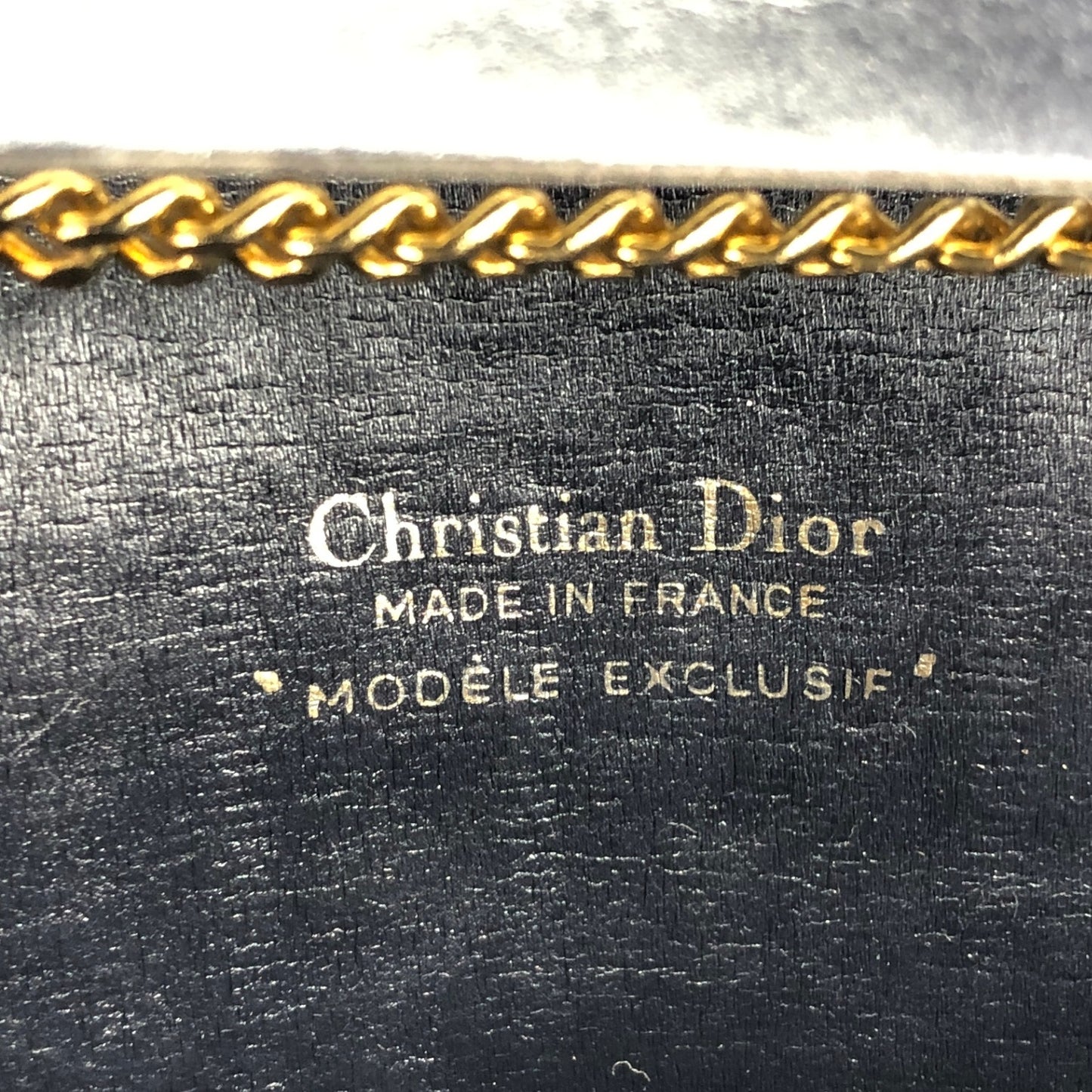 Christian Dior Trotter 鏈條單肩包 黑色 復古 nvjjp2