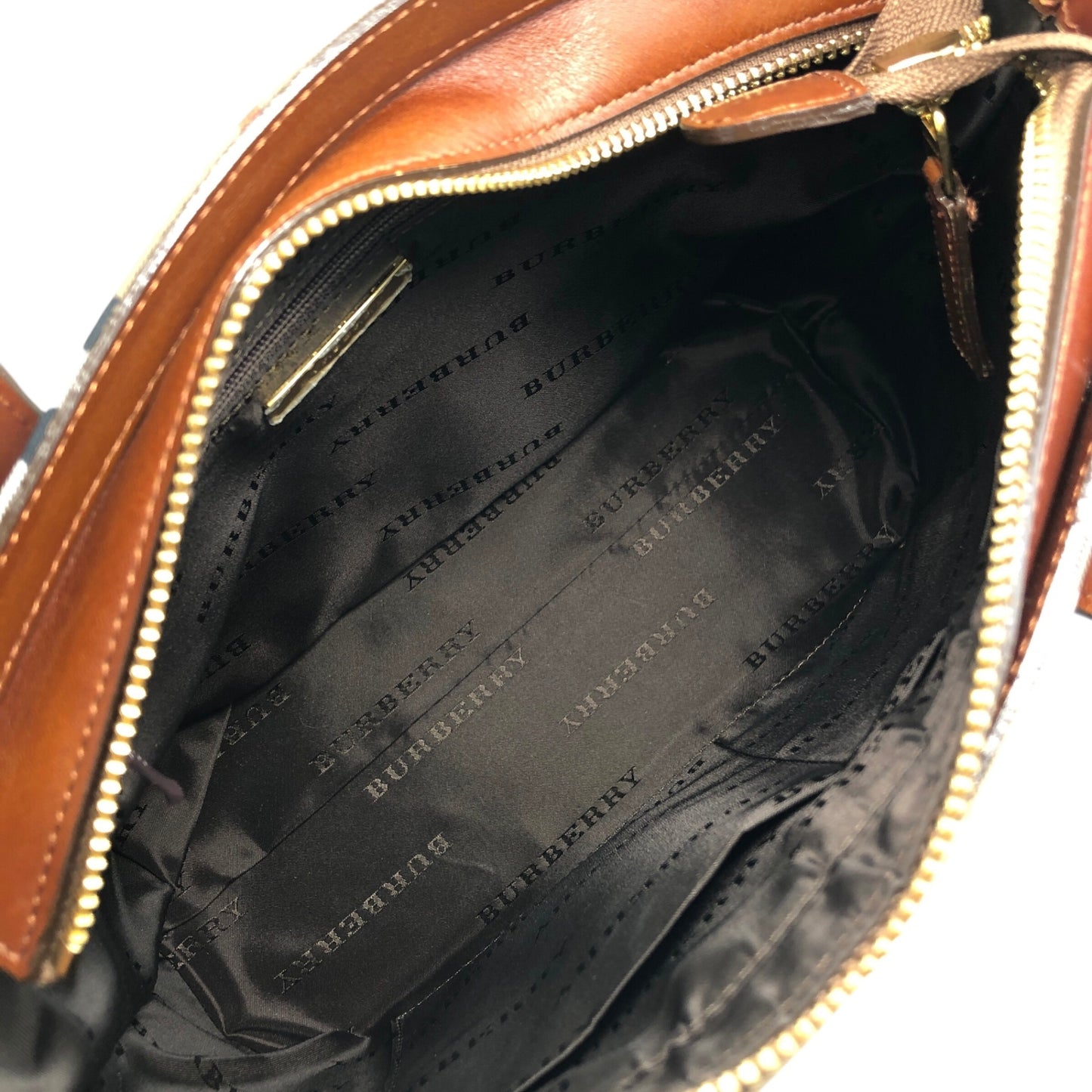 BURBERRY Nova 格紋手提包米色復古 bc7gmg