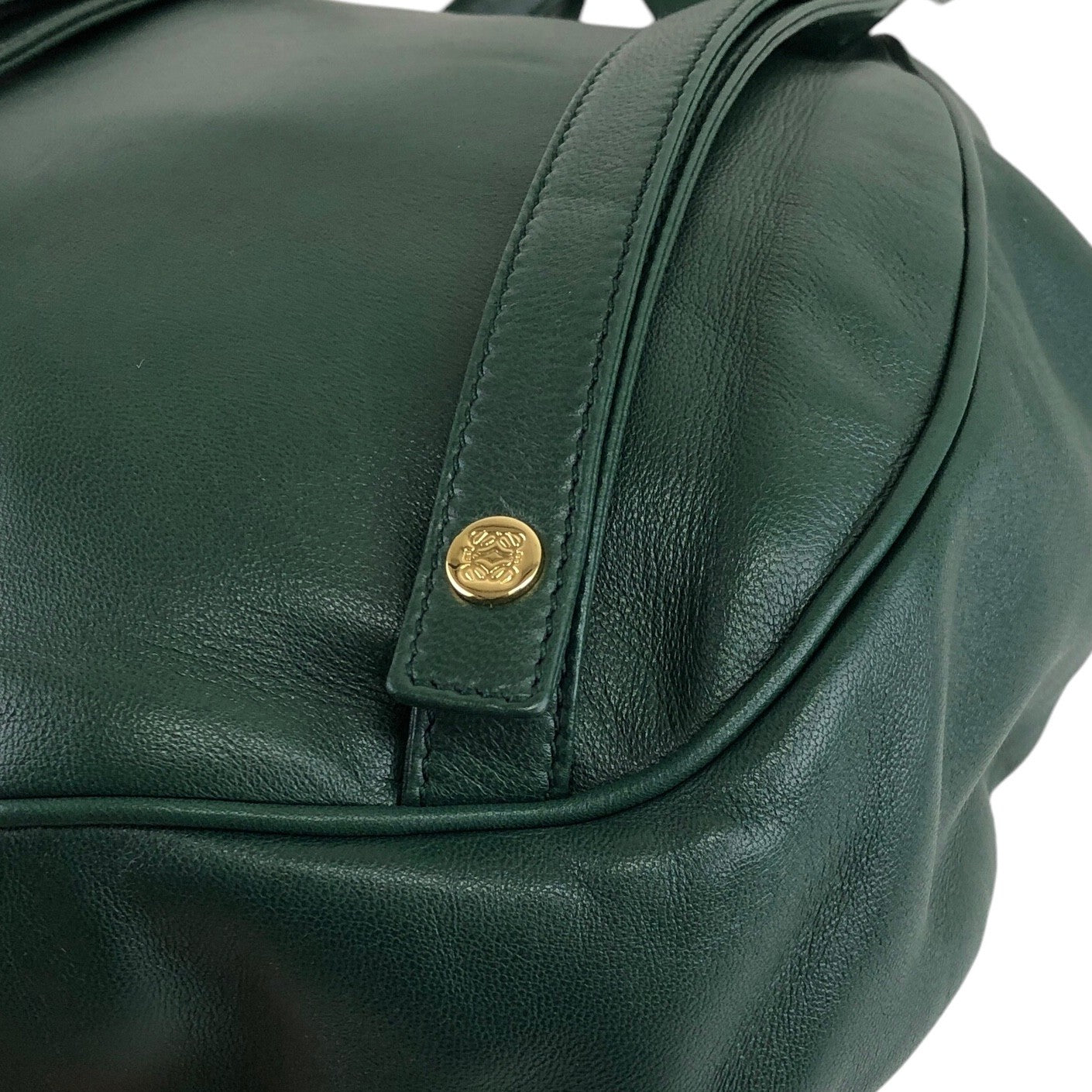 LOEWE Anagram 背包 綠色 復古 vmjtjf