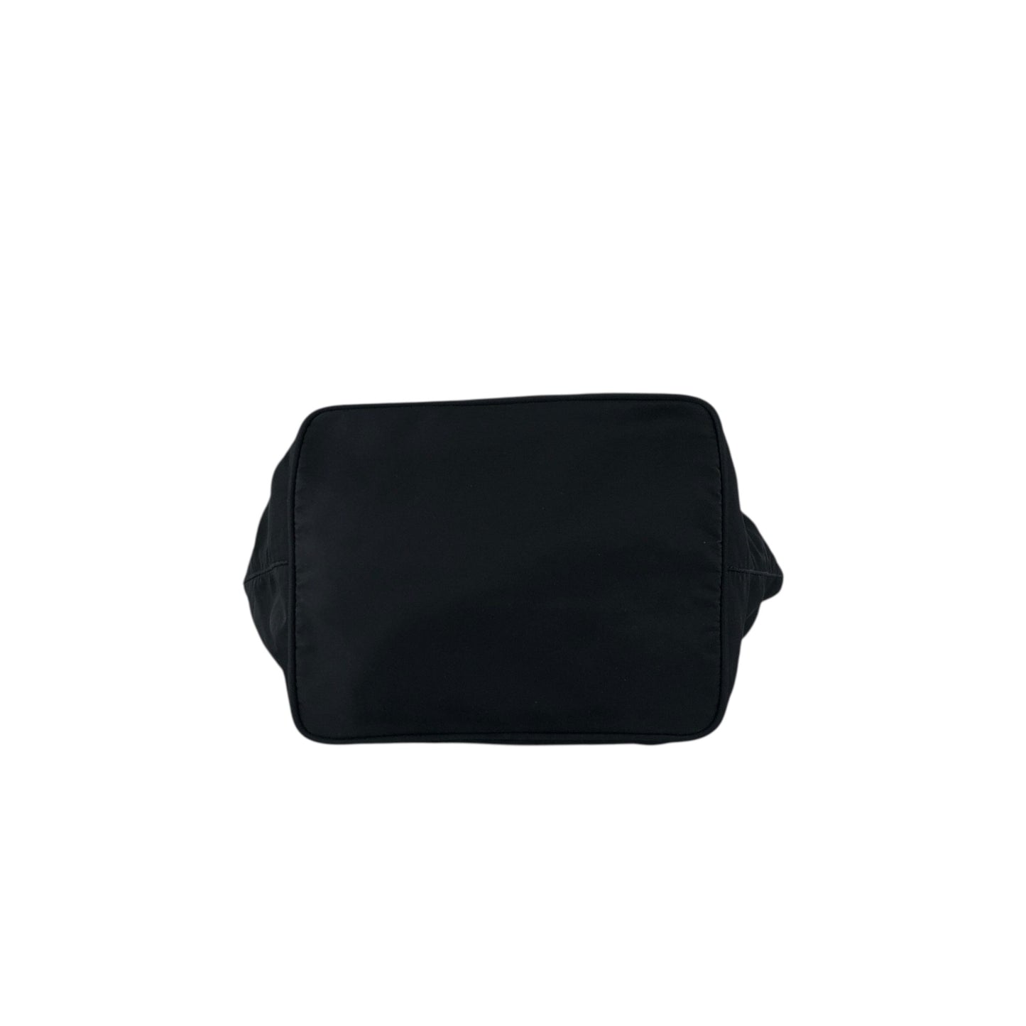 PRADA Tessuto Triangle Logo Handbag Black Vintage 5ujtgr