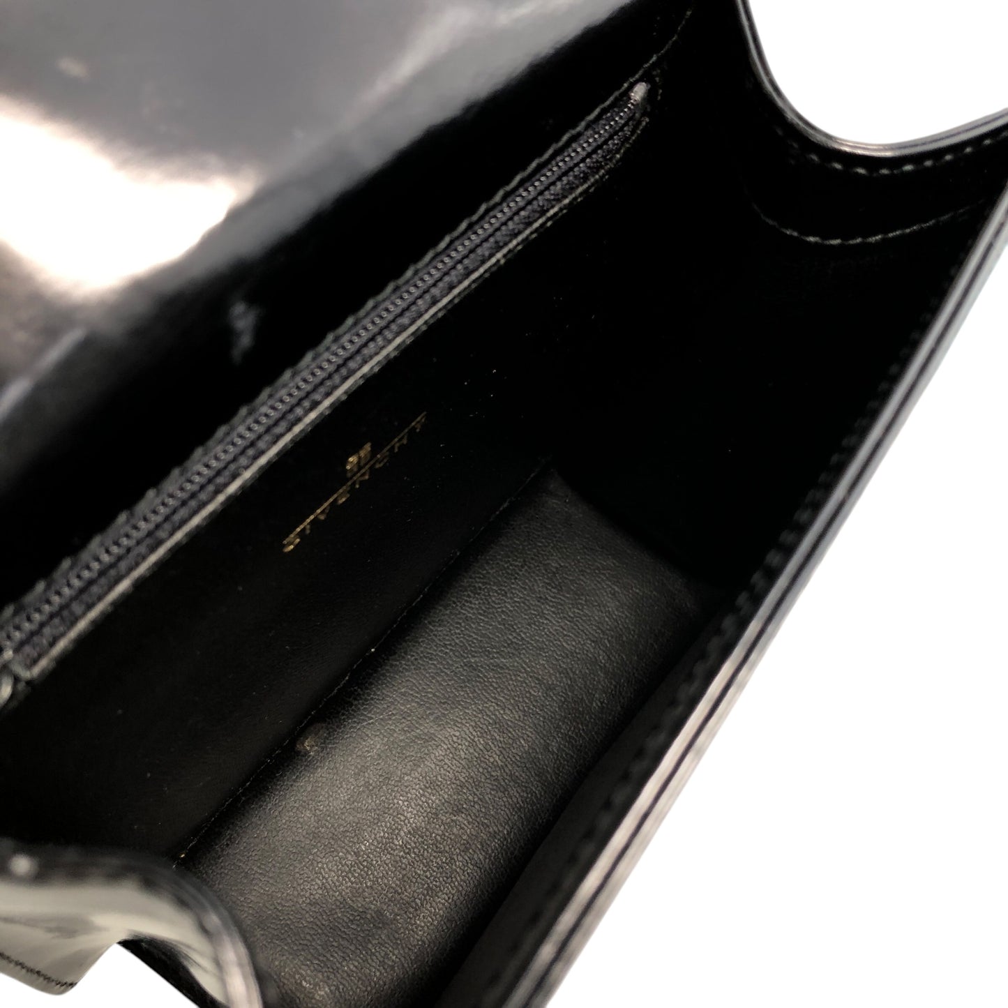 GIVENCHY Logo Chain Shoulder bag Black Vintage b6v468