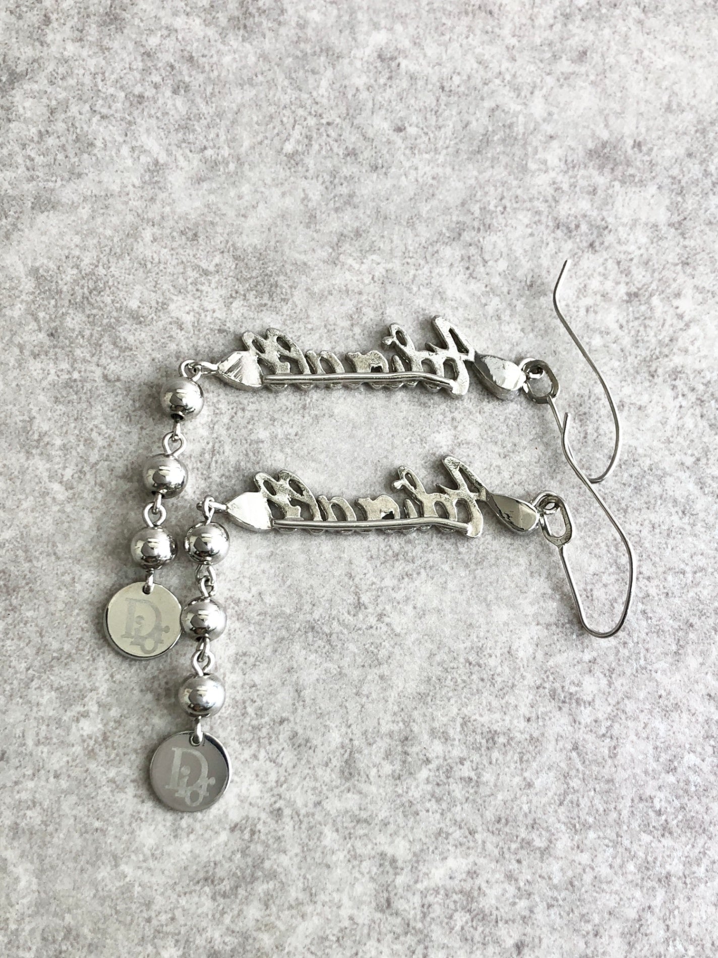Christian Dior Pierced Silver Vintage zncfnj