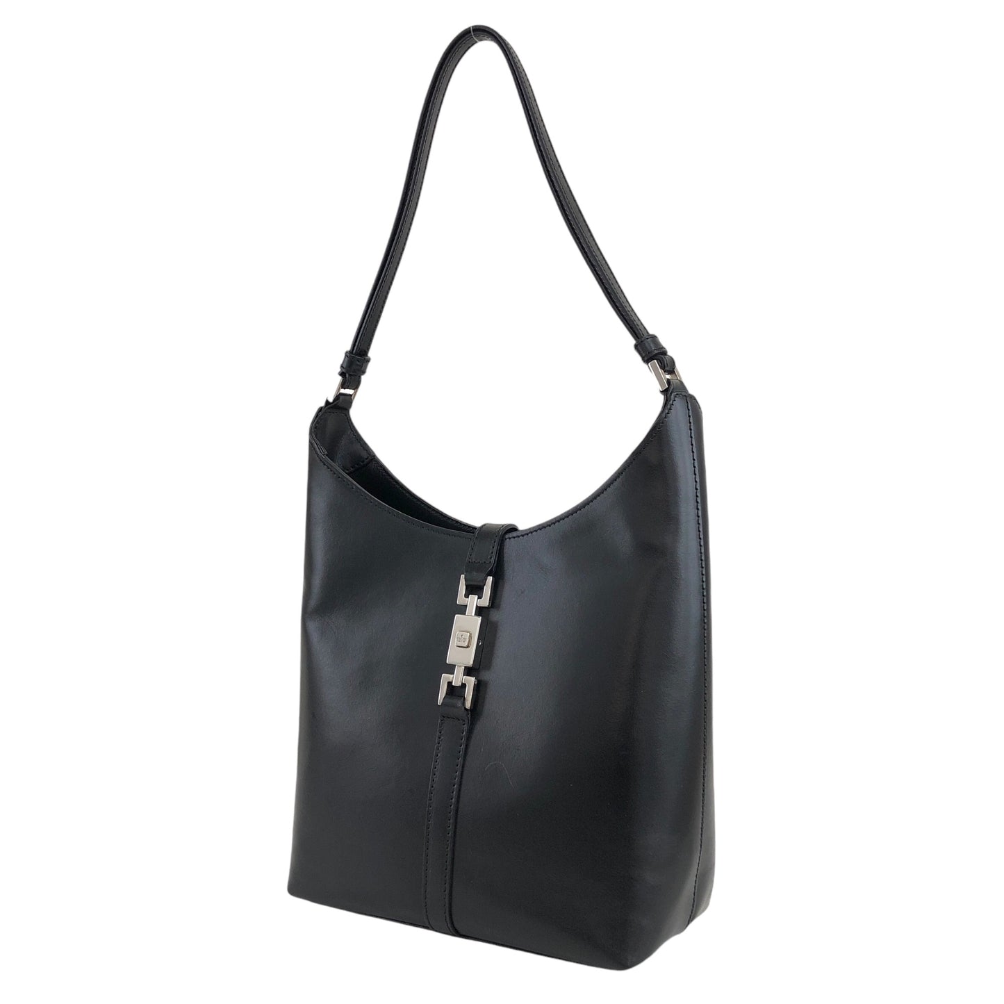 GUCCI Jackie Two-way Handbag Shoulder bag Black Vintage 4e6ara