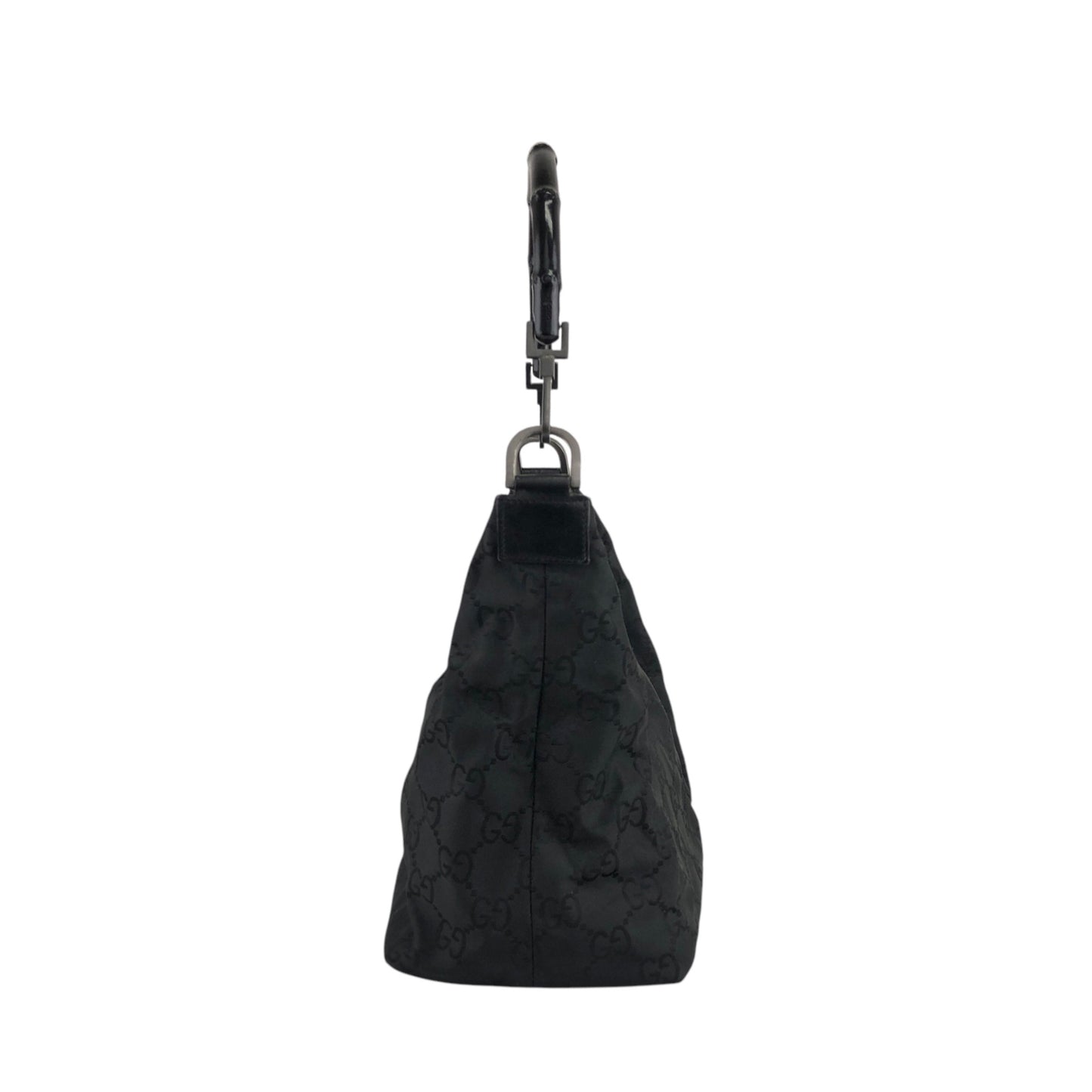 GUCCI GG Pattern Bamboo Shoulder bag Black Vintage ifi8dz