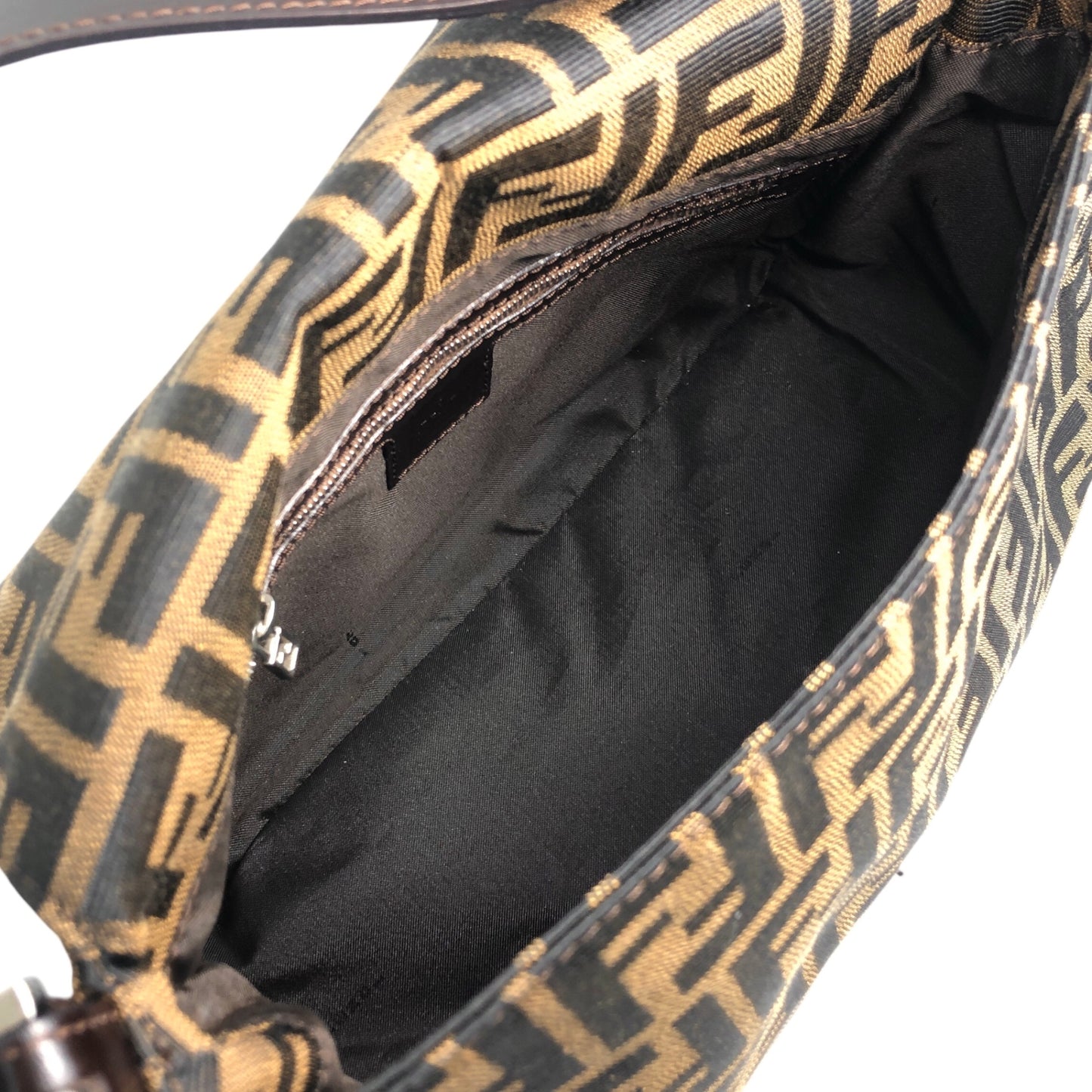 FENDI Zucca Shoulder bag Brown Vintage uipu4g