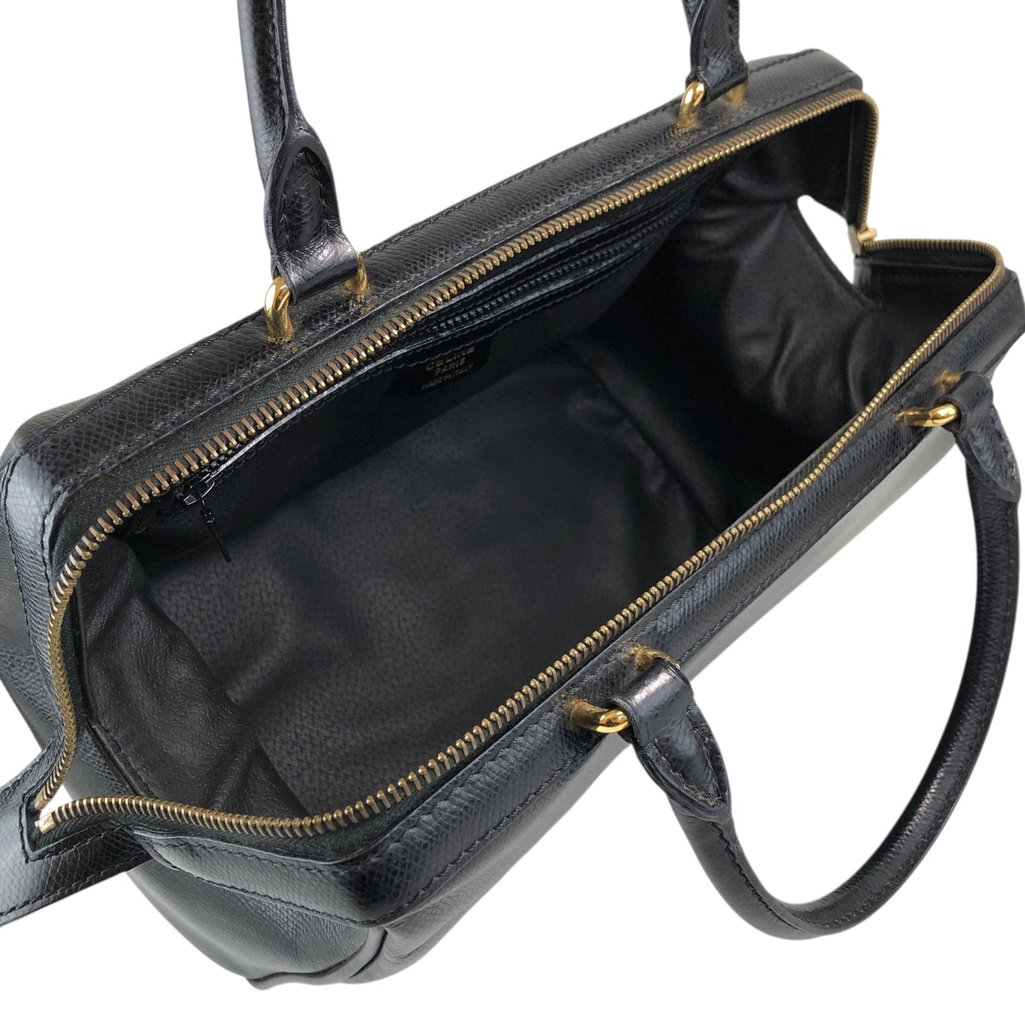 CELINE Two-way Small Boston bag Shoulder bag Black Vintage mh45yy