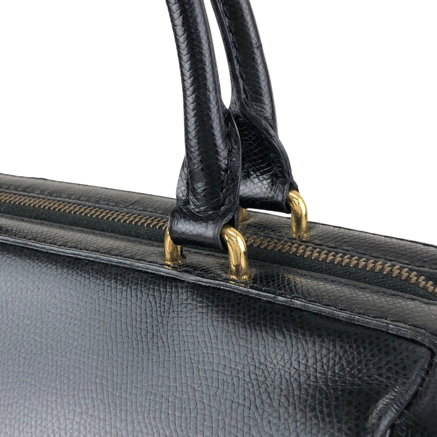 CELINE Two-way Small Boston bag Shoulder bag Black Vintage mh45yy