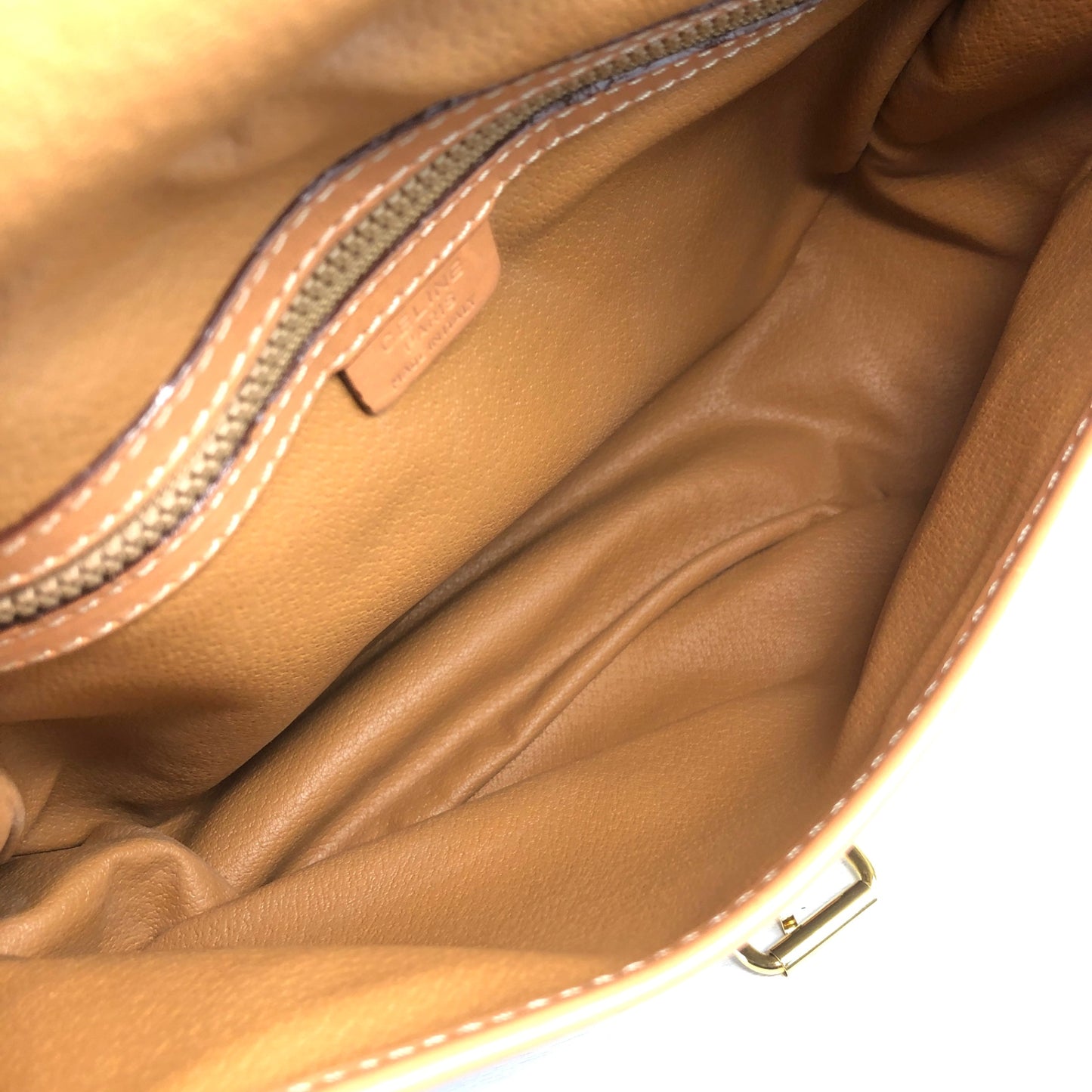 CELINE Macadam Shoulder bag Brown Vintage smihn4