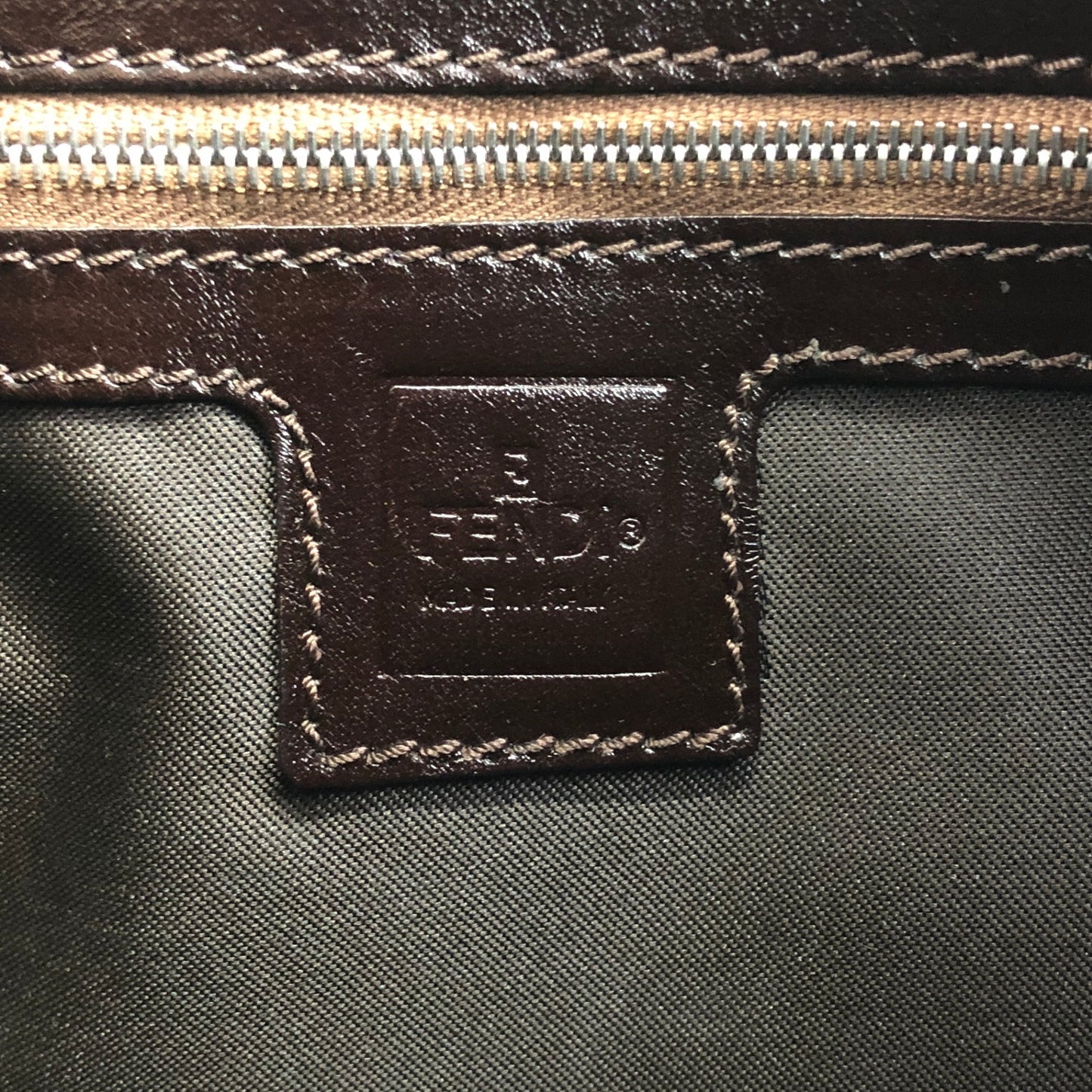 FENDI Zucca Shoulder bag Brown Vintage uipu4g