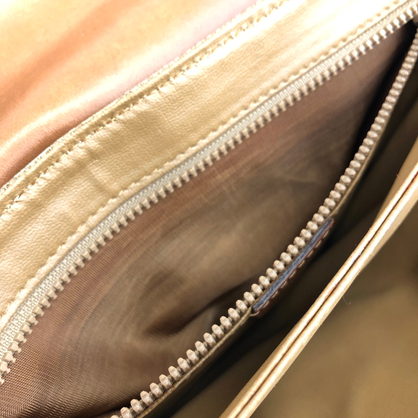 CELINE Macadam Blason Shoulder bag Beige Vintage hwdc65