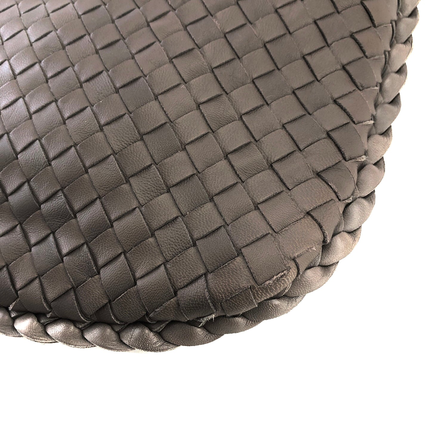 Bottega Veneta Intrecciato Leather Shoulder bag Hobobag Beige Vintage ritud4