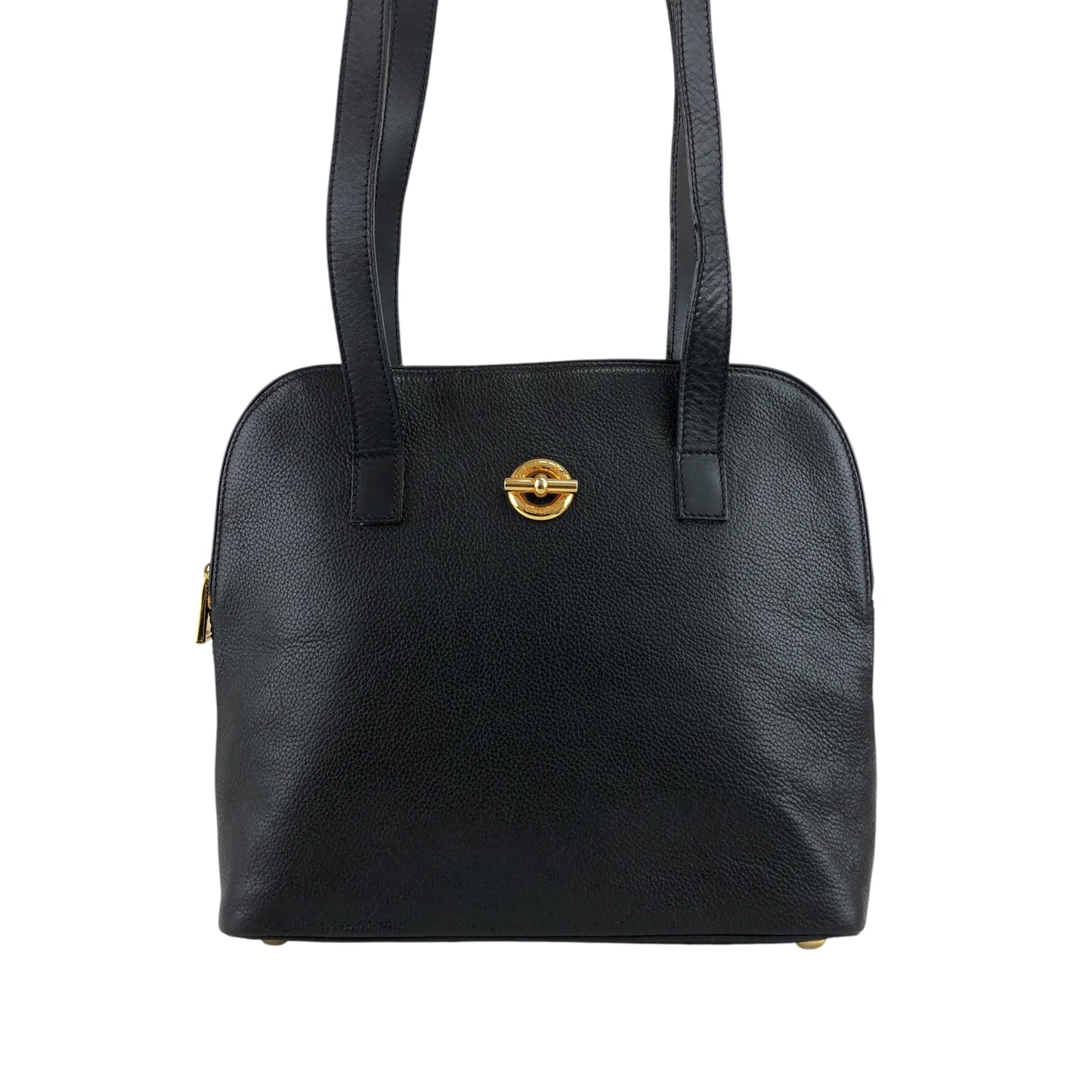 CELINE Toggle Clasp Shoulder bag Totebag Black Vintage hvdkxg