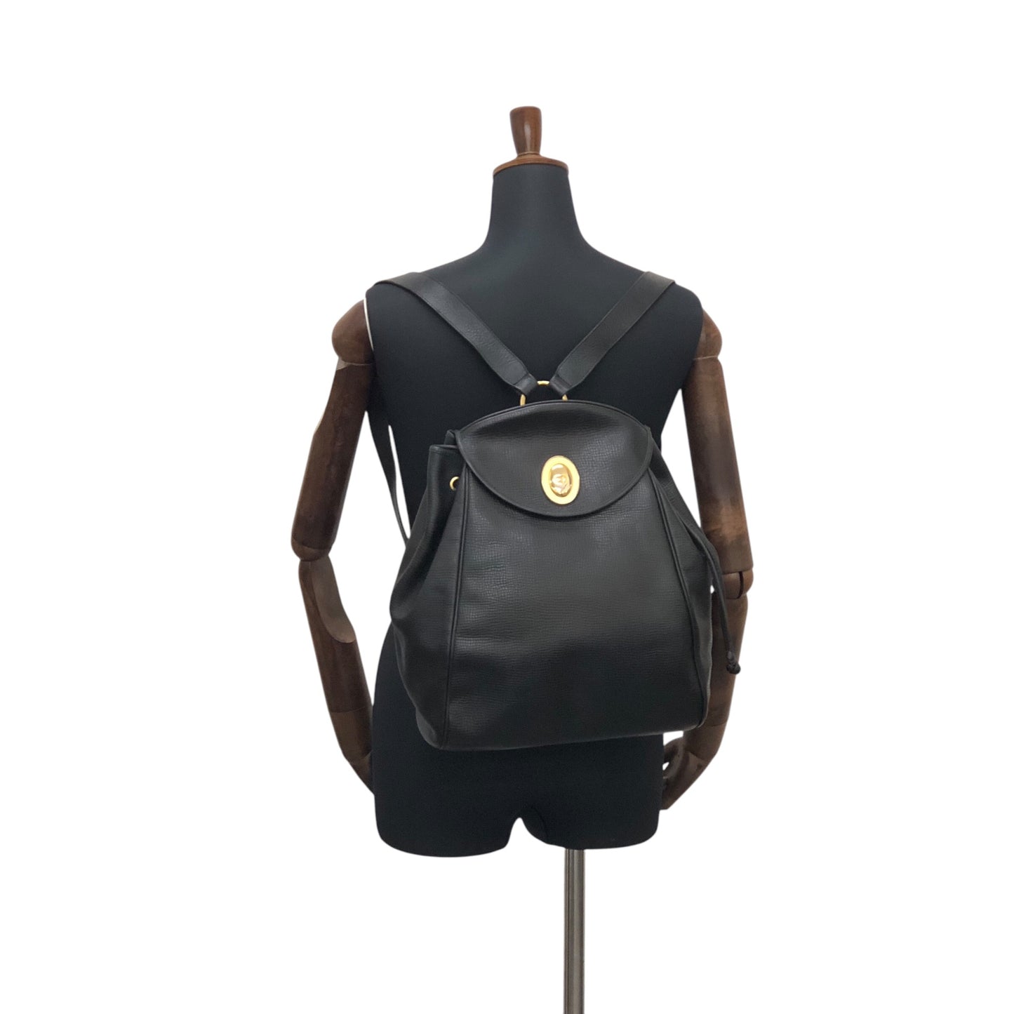 Christian Dior CD Logo Backpack Black Vintage nrnd3i