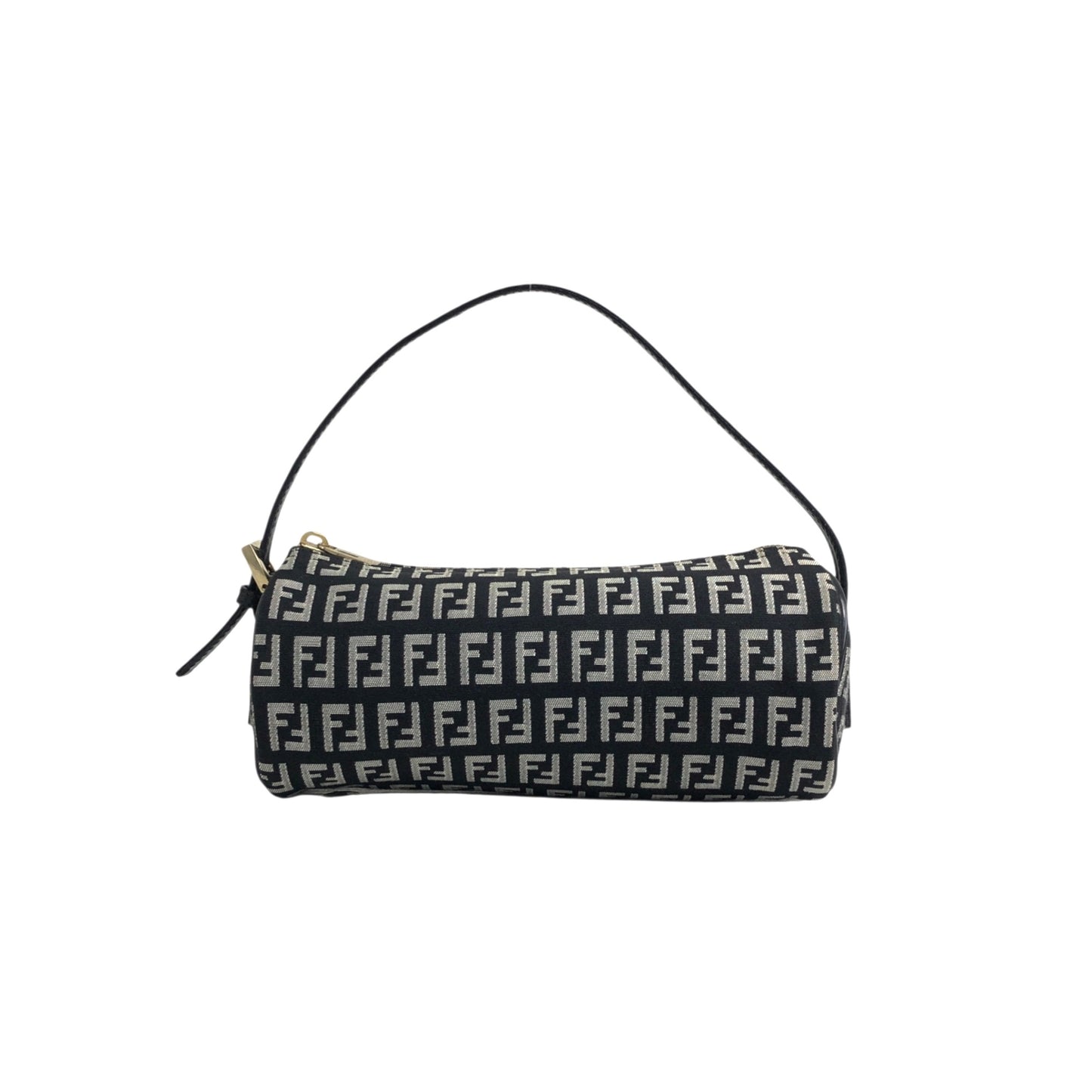 FENDI Zucchino Handbag Pouch Black Vintage zrasnu