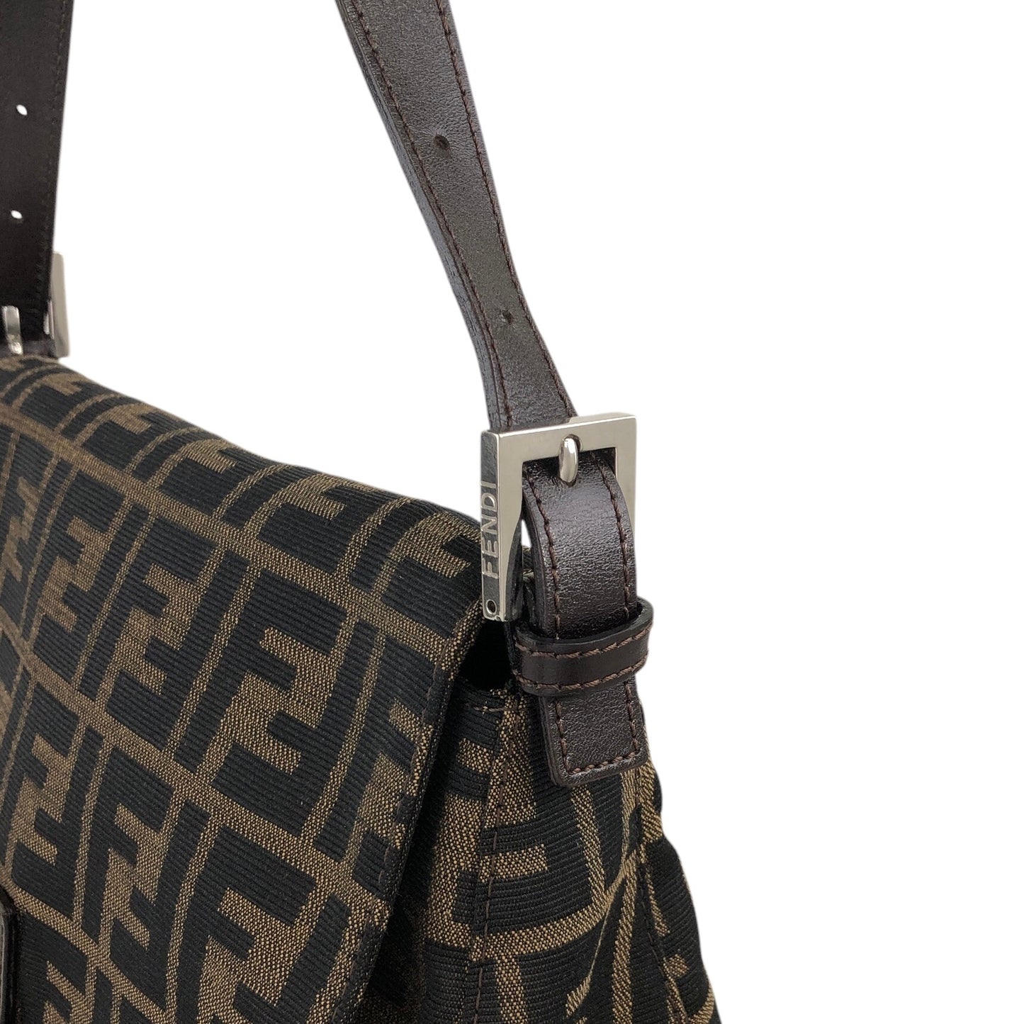 FENDI Zucca Shoulder bag Brown Vintage uipu4g