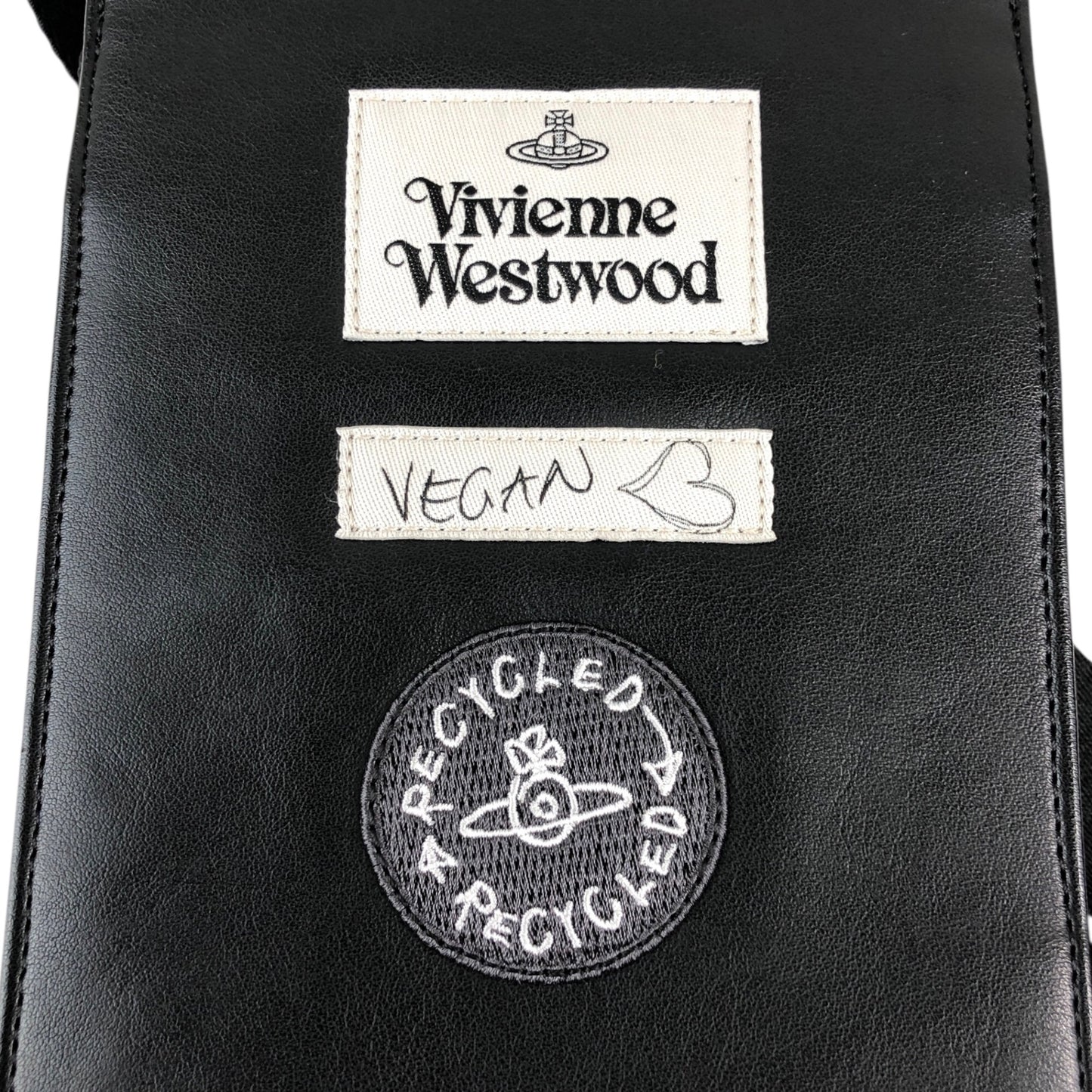 Vivienne Westwood Front Buckle Shoulder bag Black Vintage menukg
