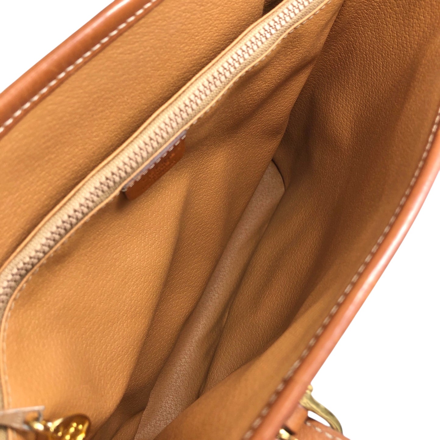 CELINE Macadam Blason Shoulder bag Totebag Brown Vintage zejwrz