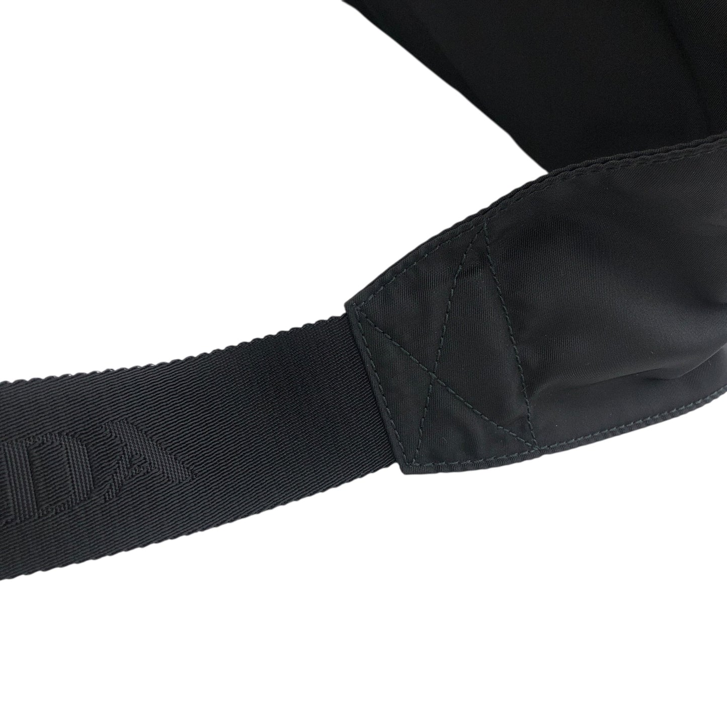 PRADA Triangle Logo Shoulder bag Sling bag Black Vintage dmm36r