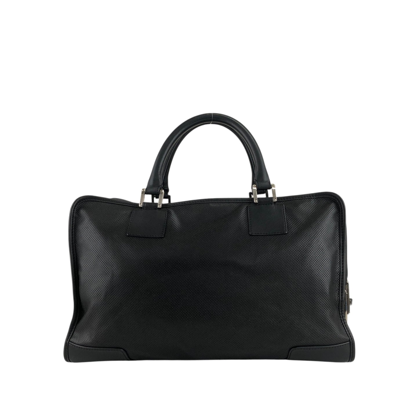 LOEWE Amazona36 Anagram Handbag Boston bag Black Vintage eackzj