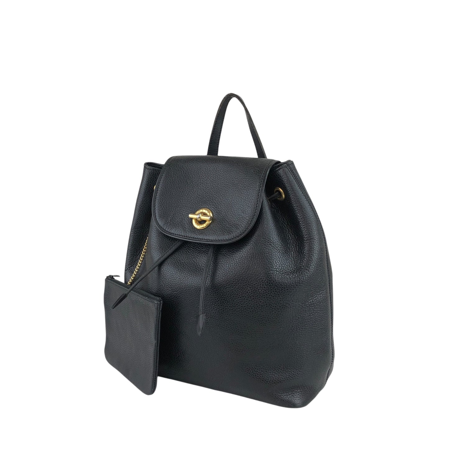 CELINE Toggle Clasp Backpack Black Vintage u7henu