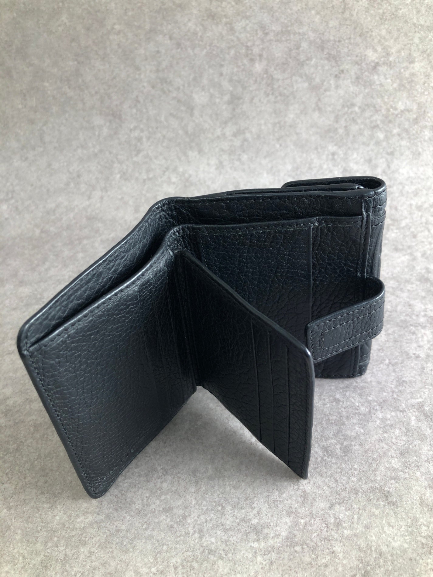 CELINE Blason Folded Wallet Black Vintage rd5jjk