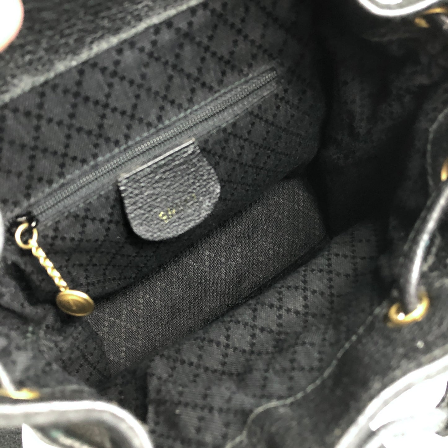 GUCCI Bamboo Backpack Black Vintage sb5ikr
