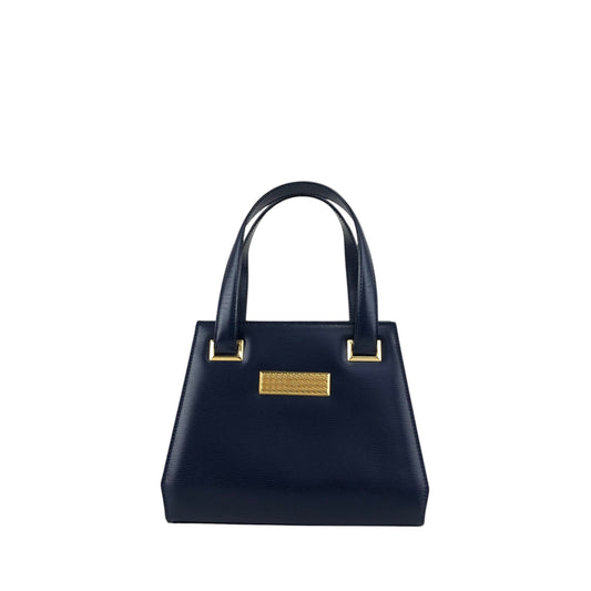 Christian Dior Logo Handbag Navy Vintage tx5uyv