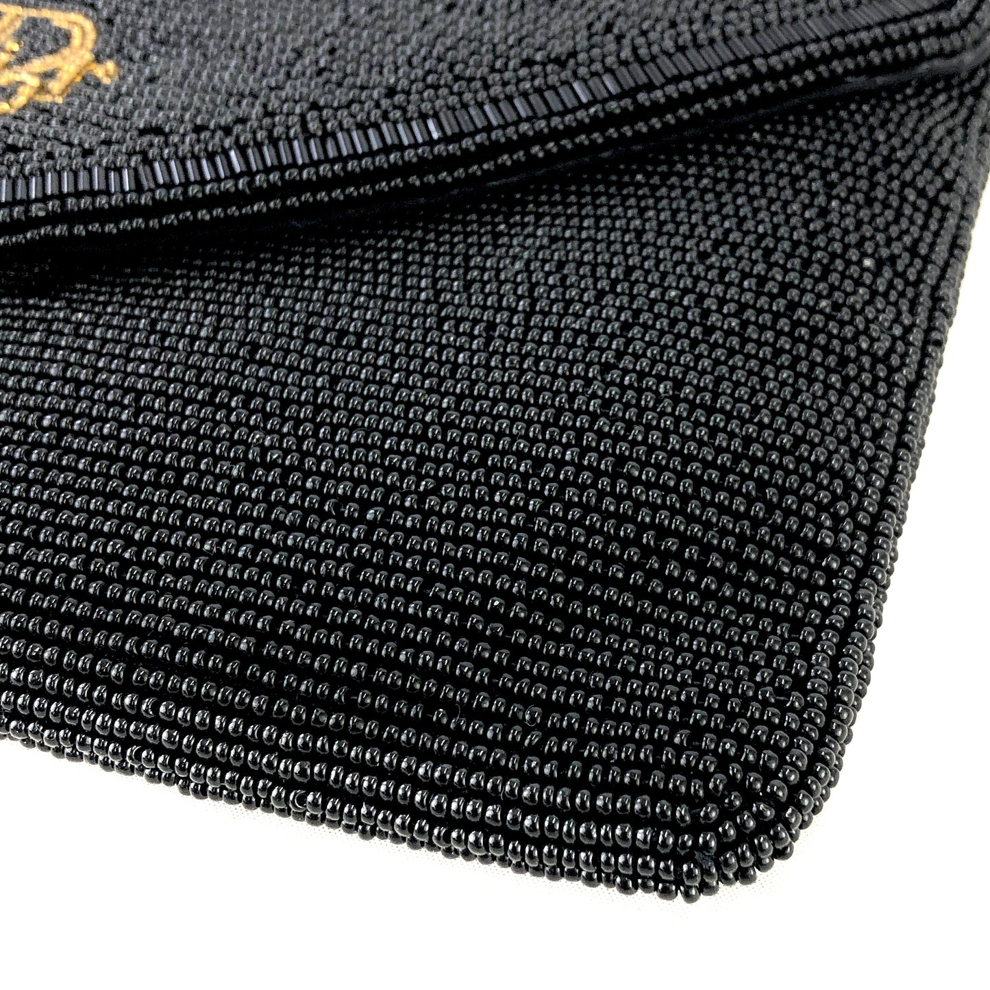 Christian Dior 標誌珠鍊單肩包 黑色 復古 kxcim5