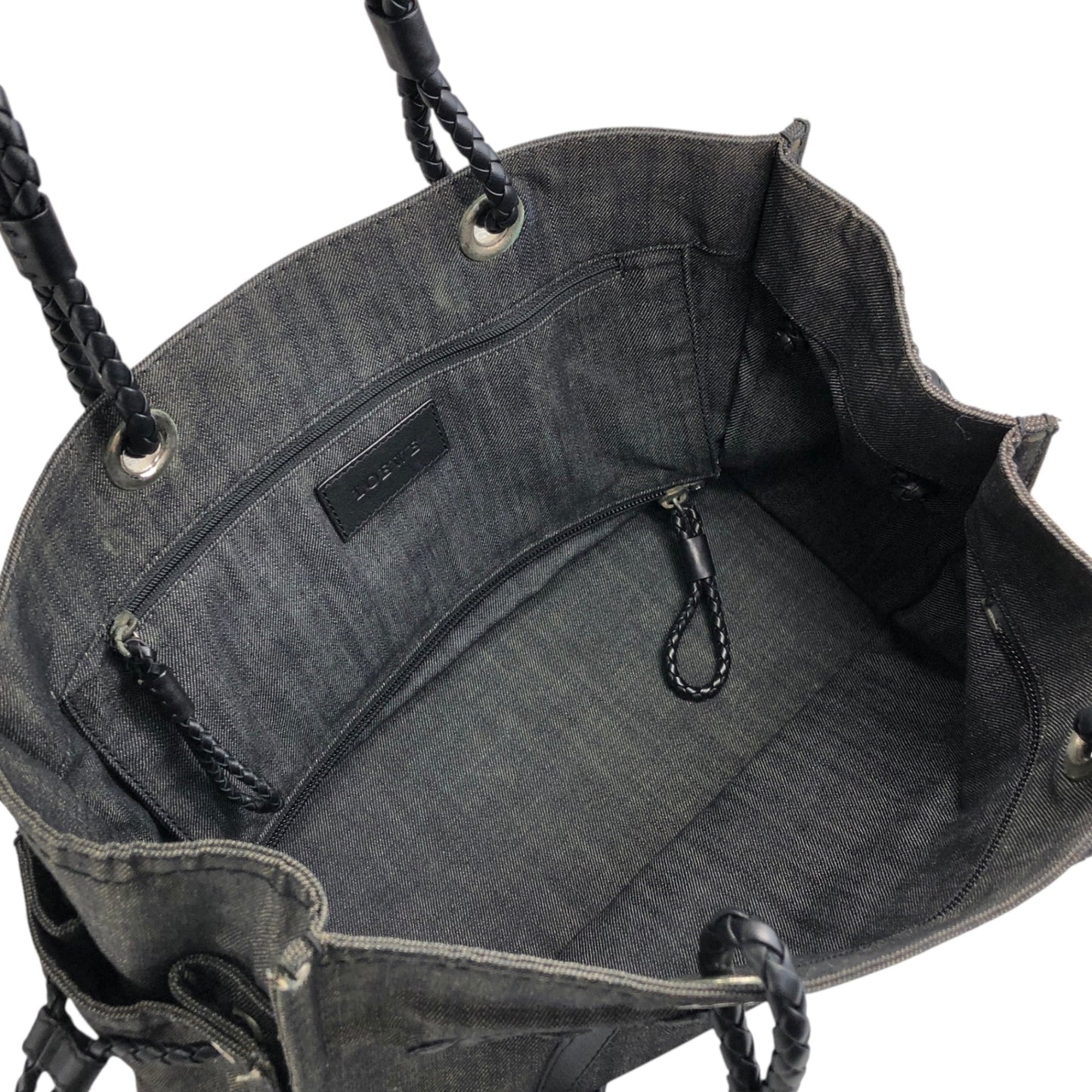 LOEWE Anagram Totebag Black Vintage wcz5de