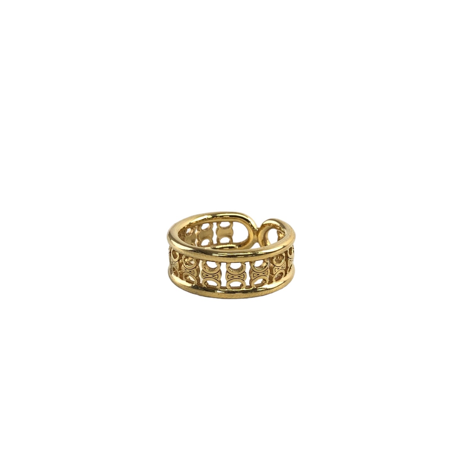 CELINE Triomphe Ring Gold Vintage ympmjc