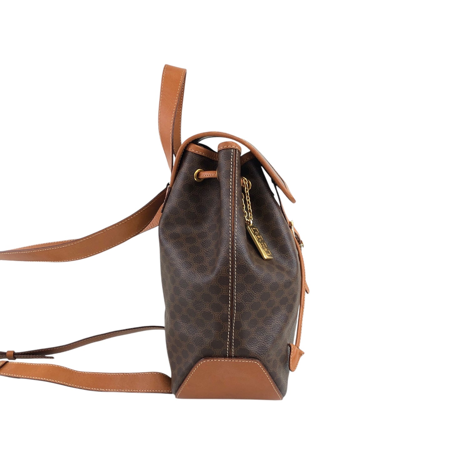 CELINE Macadam Backpack Brown Vintage i8882p