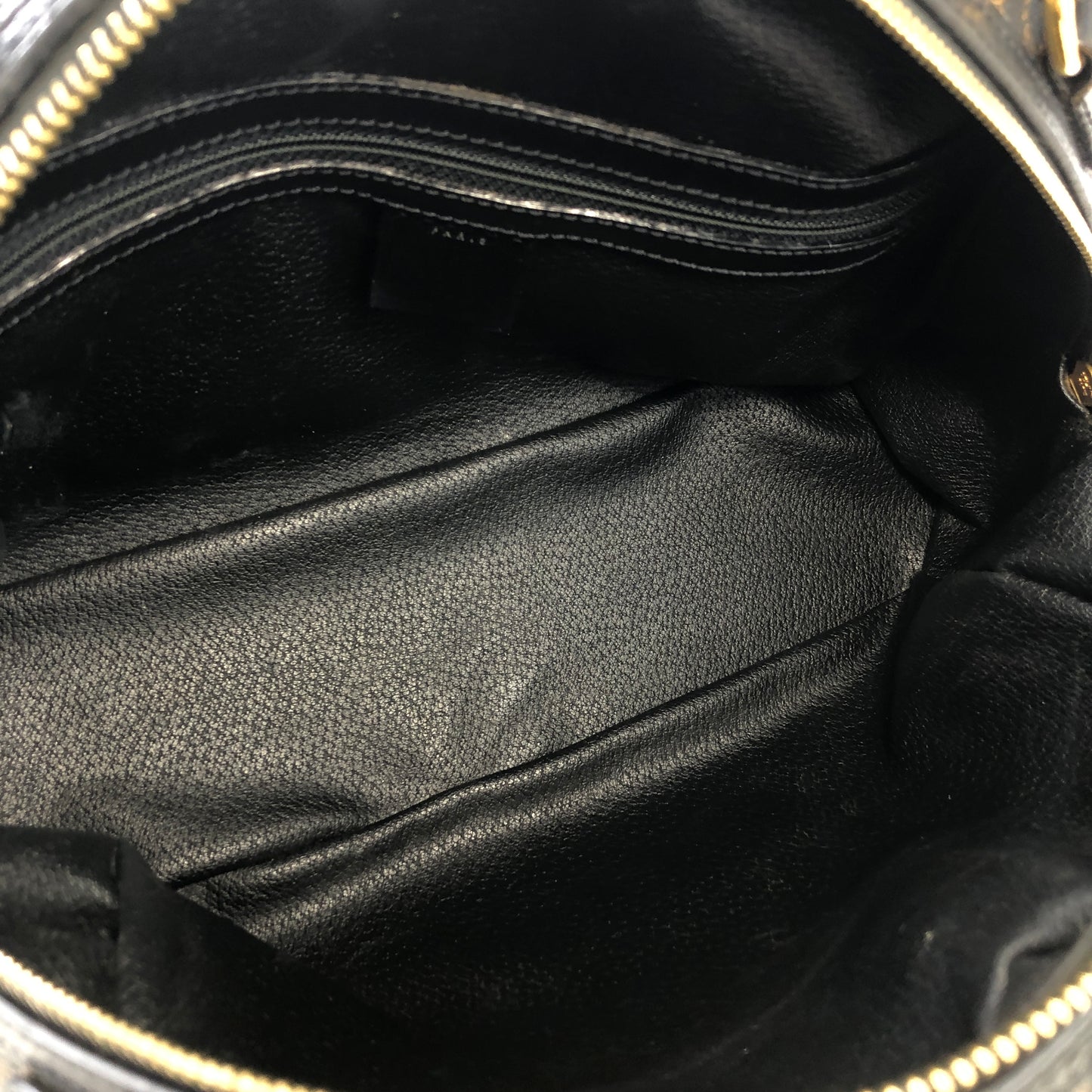 CELINE Macadam Blason Half Round Handbag Black Vintage a78a54
