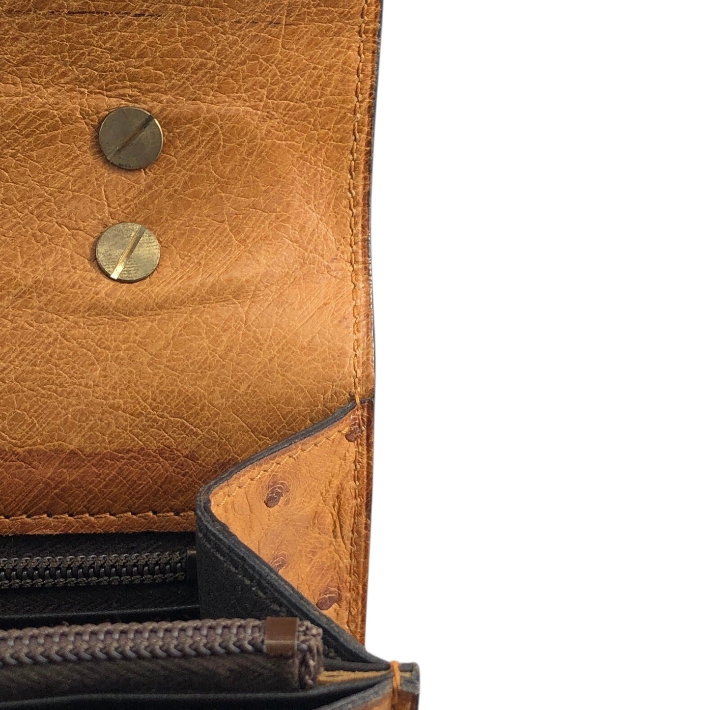 CELINE Gancini Handbag Camel Vintage 847in7