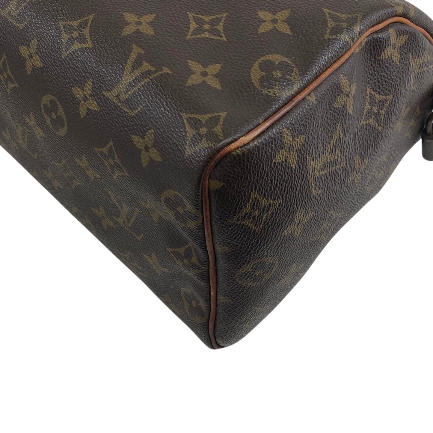 LOUIS VUITTON Monogram Small Boston bag Handbag Brown Vintage 7ppyum